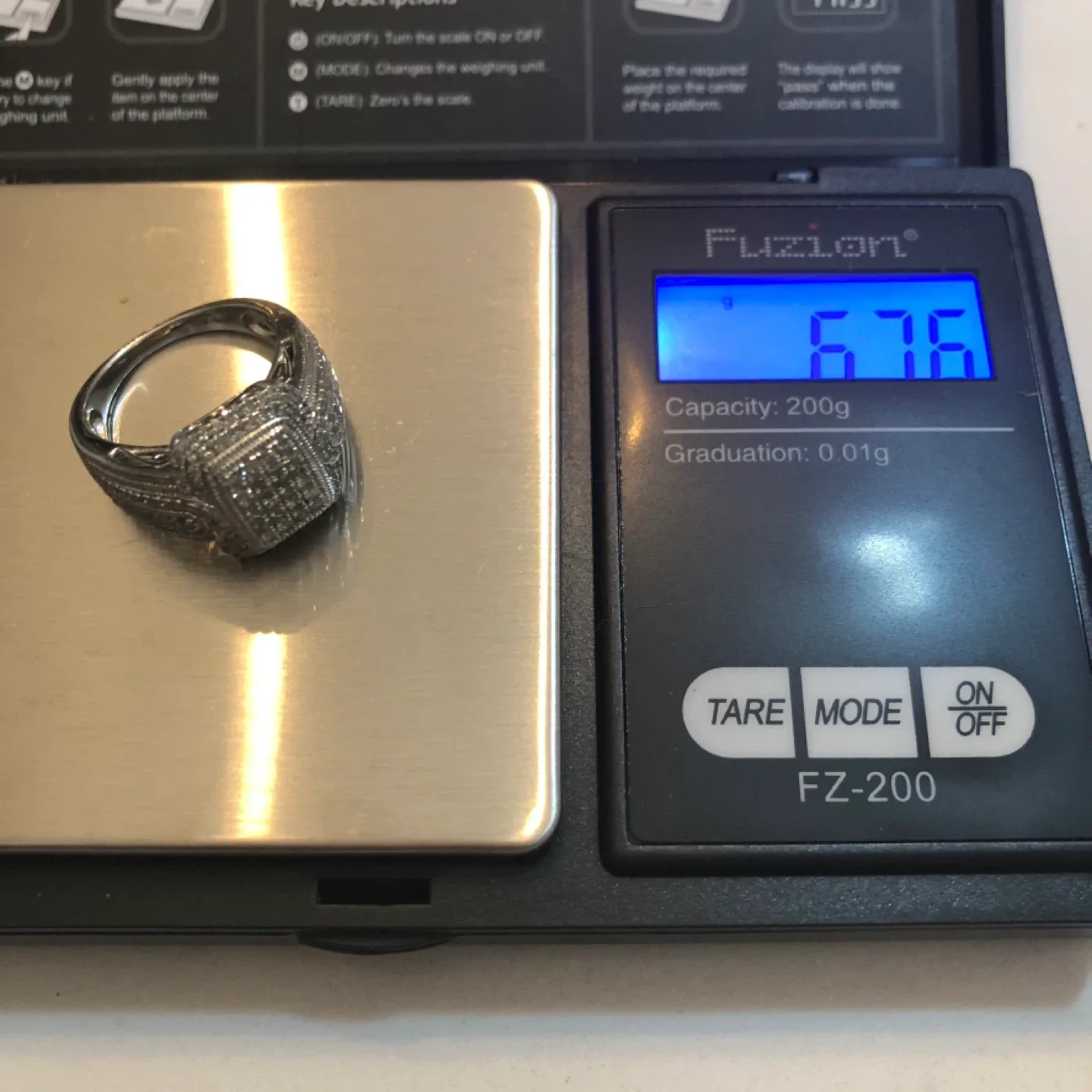 925 Sterling Silver Diamond Ring image indicator(4)