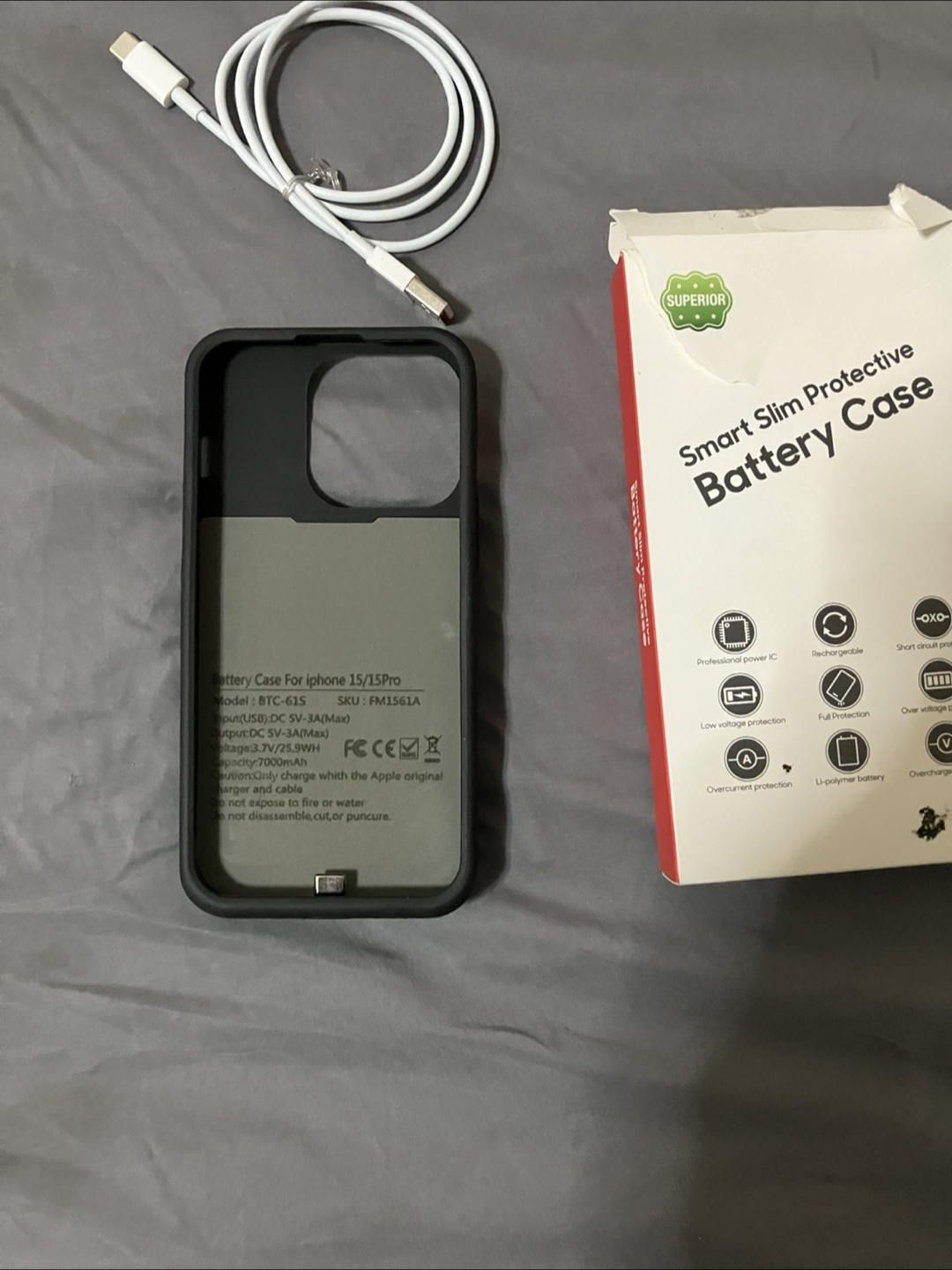 iPhone 15 pro & 15 Charging Case