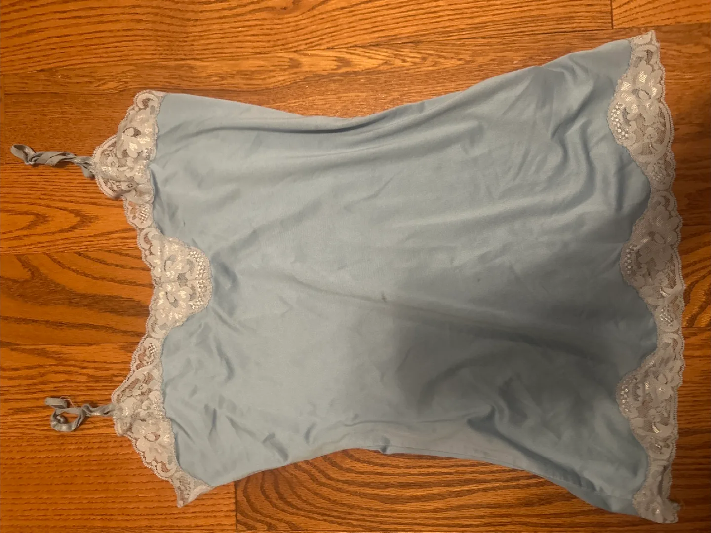 Blue Lace Trim Top thumbnail