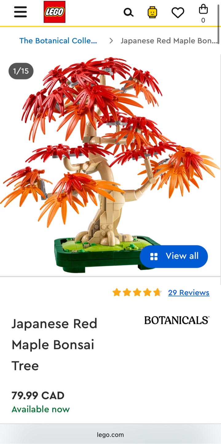 LEGO Japanese Red Maple Bonsai Tree - Botanicals Collection - photo 4