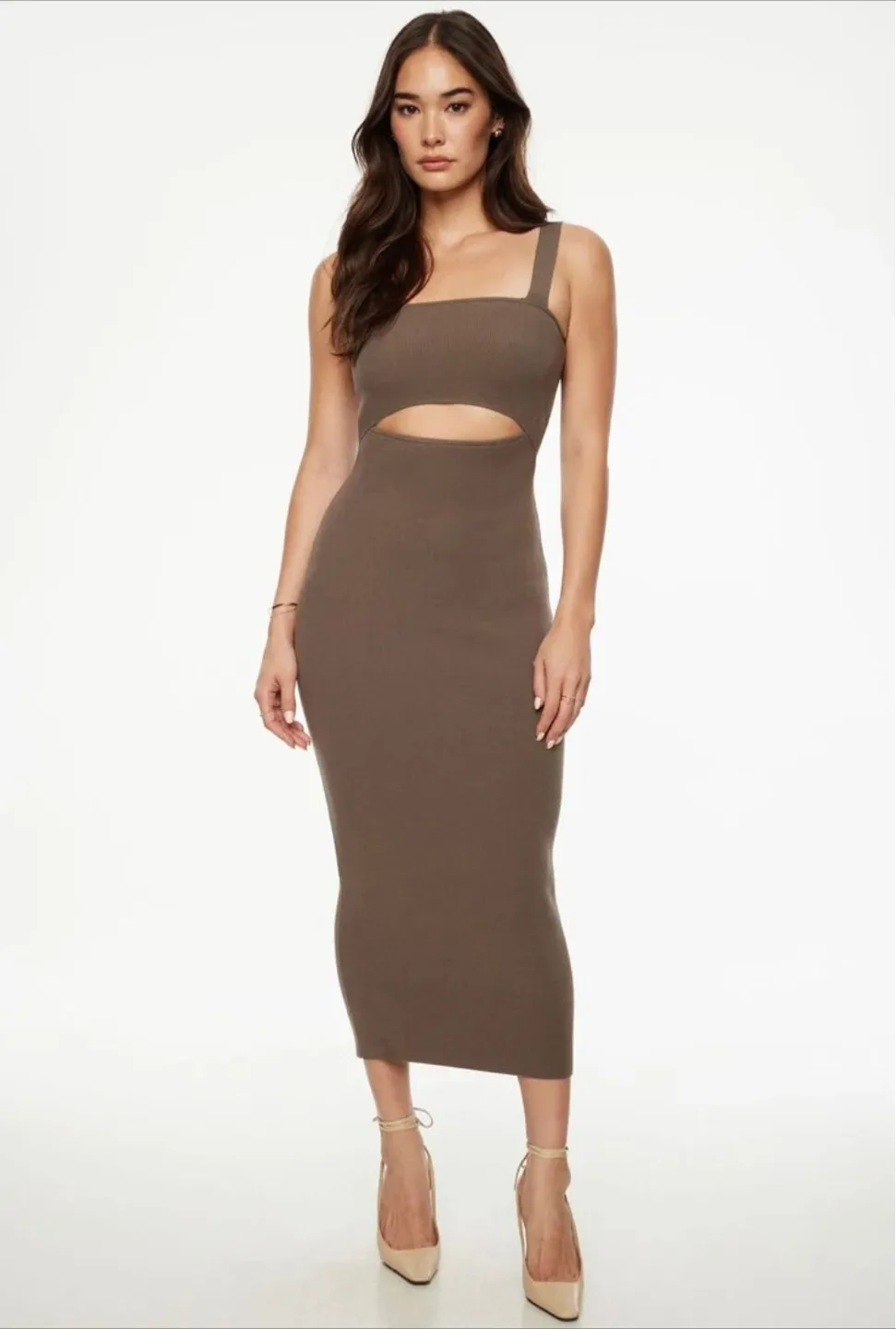 Dynamite Cutout Midi Dress thumbnail