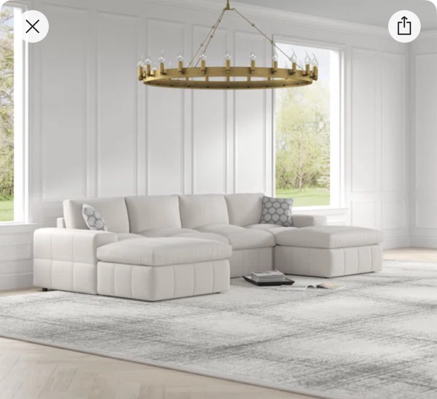 Cloud Modular Sectional Sofa - Cream - photo 5