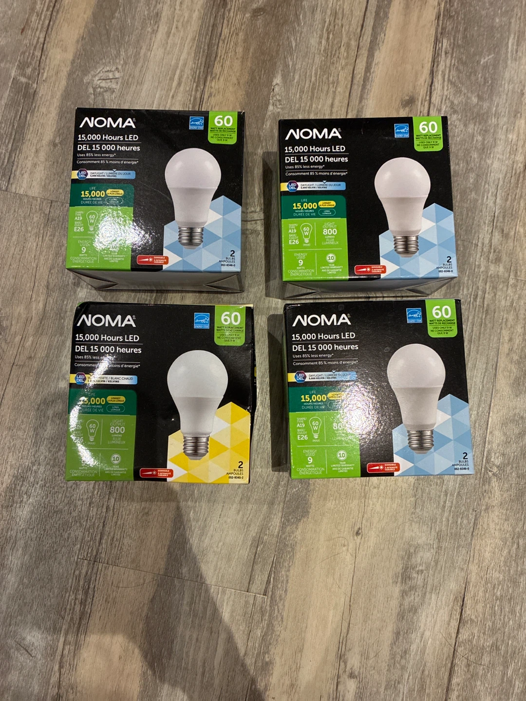 NOMA 15,000 Hours LED Light Bulbs - 2 Pack