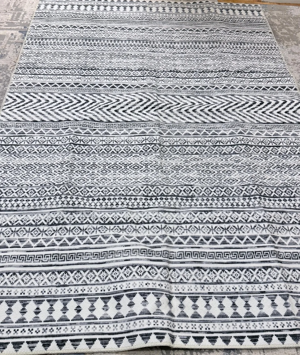 Black and White Area Rug image indicator(6)