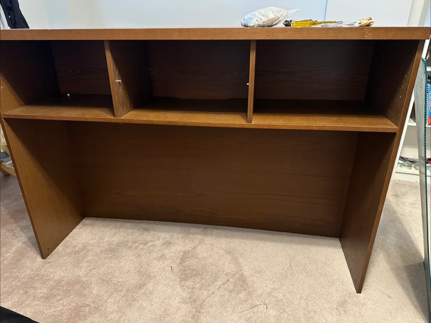 Brown Wooden Desk with Drawers image indicator(2)
