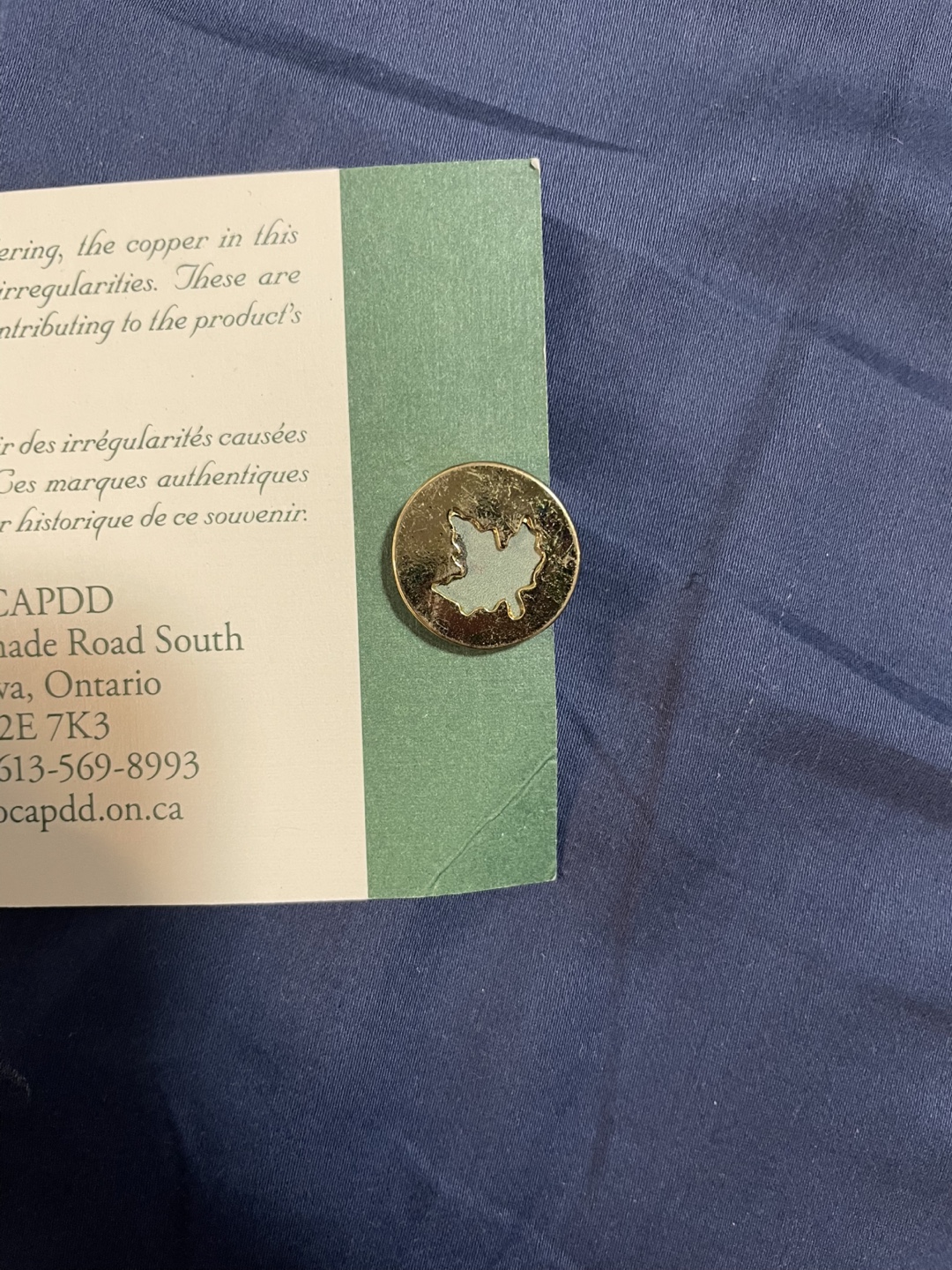 Under One Roof Maple Leaf Pin Gold - photo 4