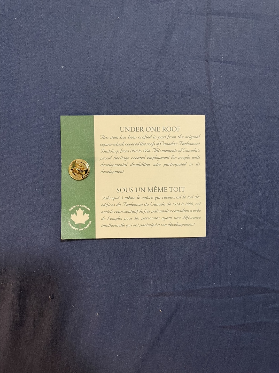 Under One Roof Maple Leaf Pin Gold - photo 3