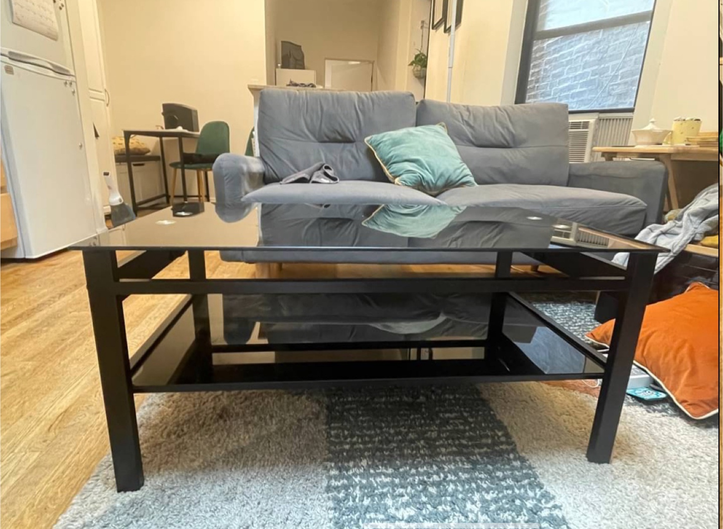 Black coffee table - 37" Length