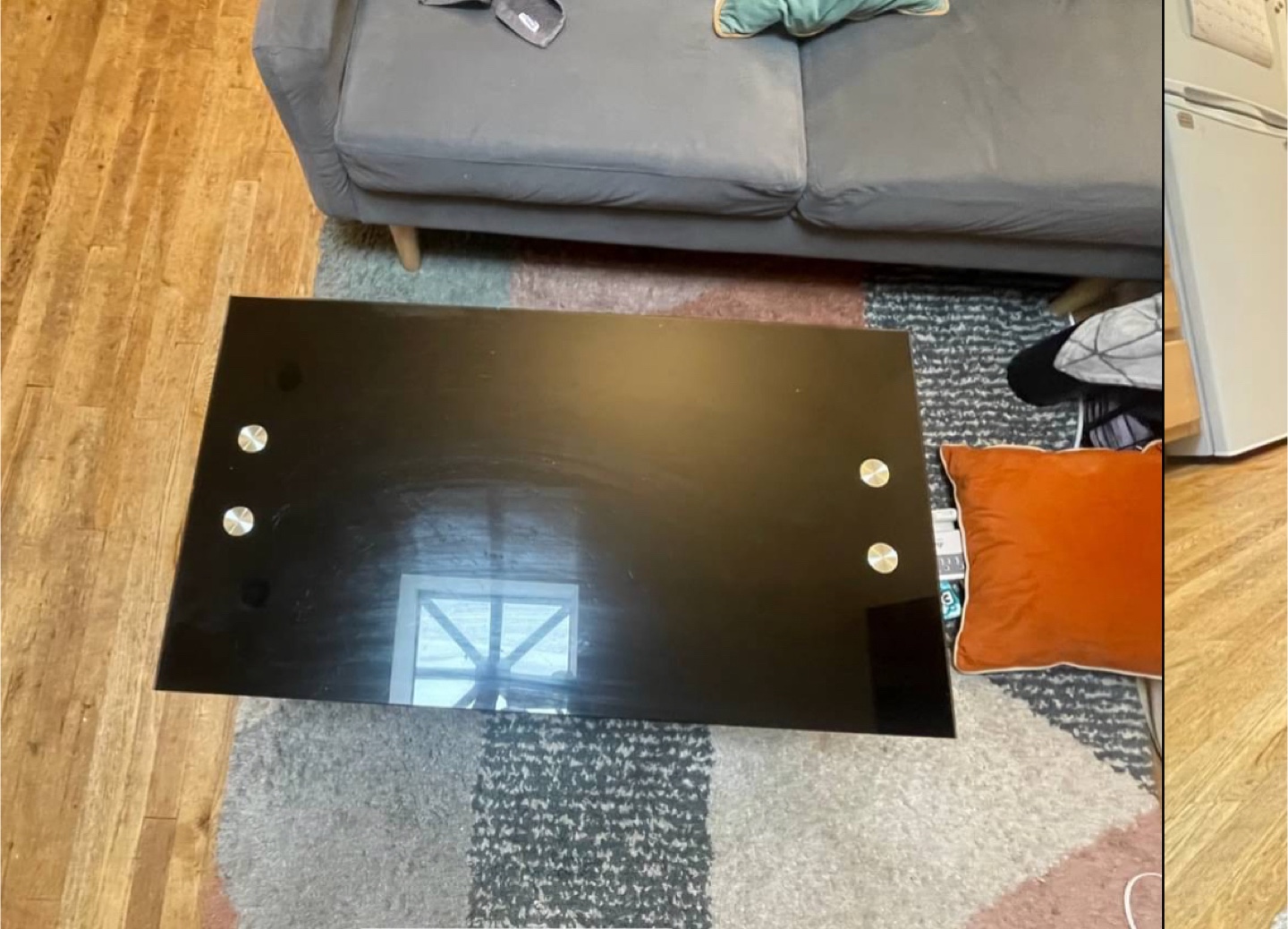 Black coffee table - 37" Length - photo 2