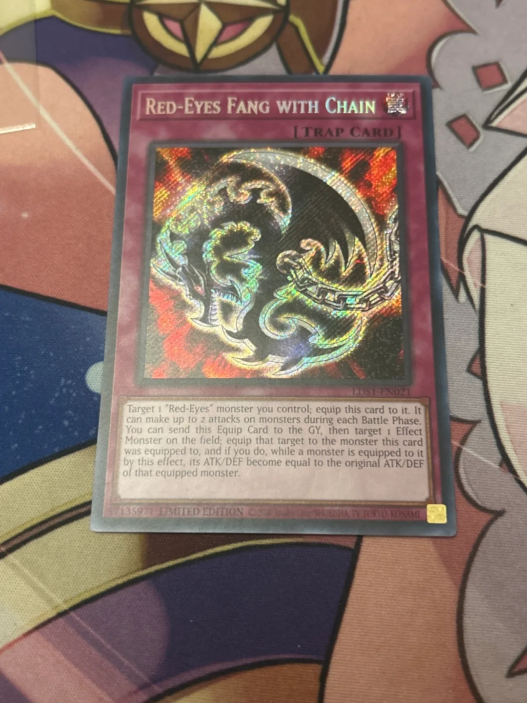 Red-Eyes Fang with Chain - Yu-Gi-Oh! Trap Card
