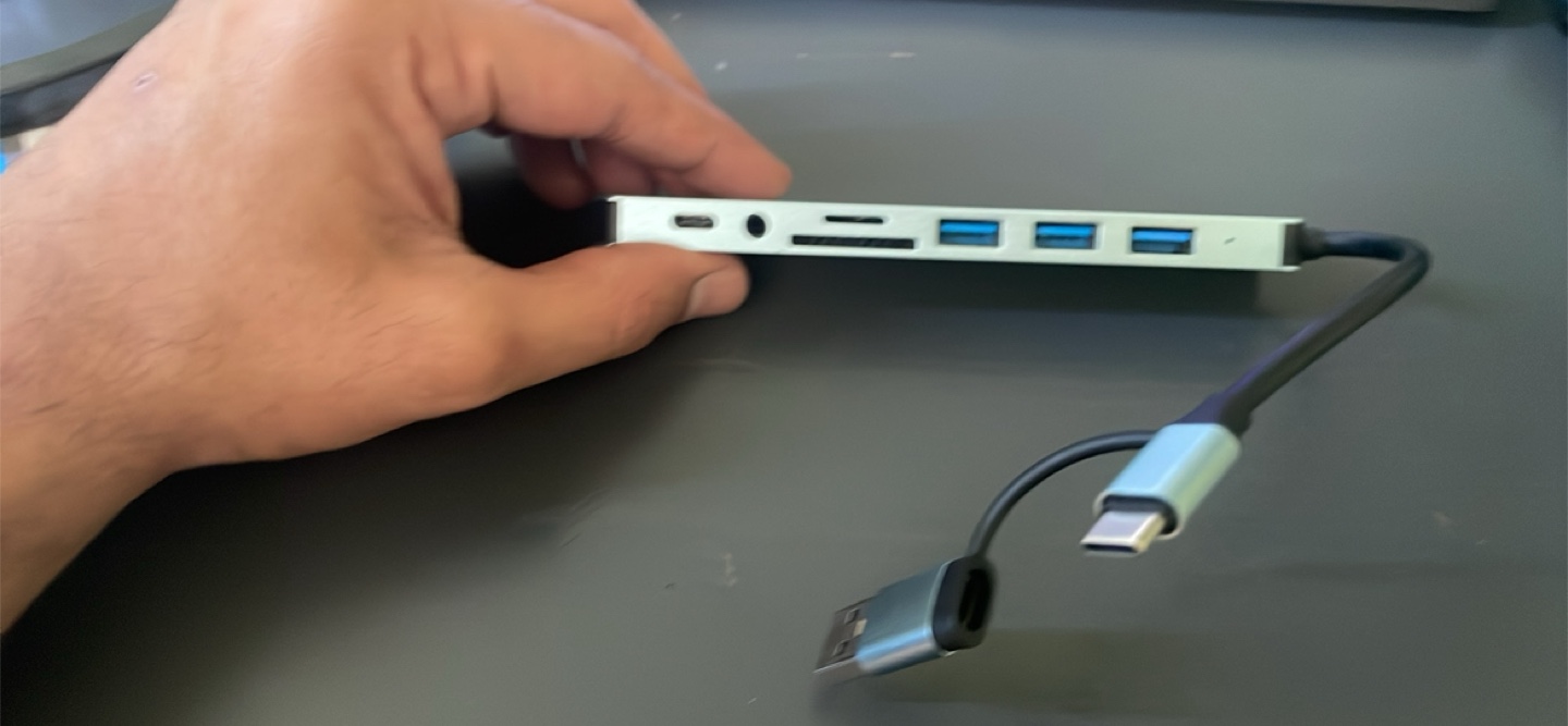 8 in 1 USB-C & USB to Audio USB TF Card HUB for Mac & Windows