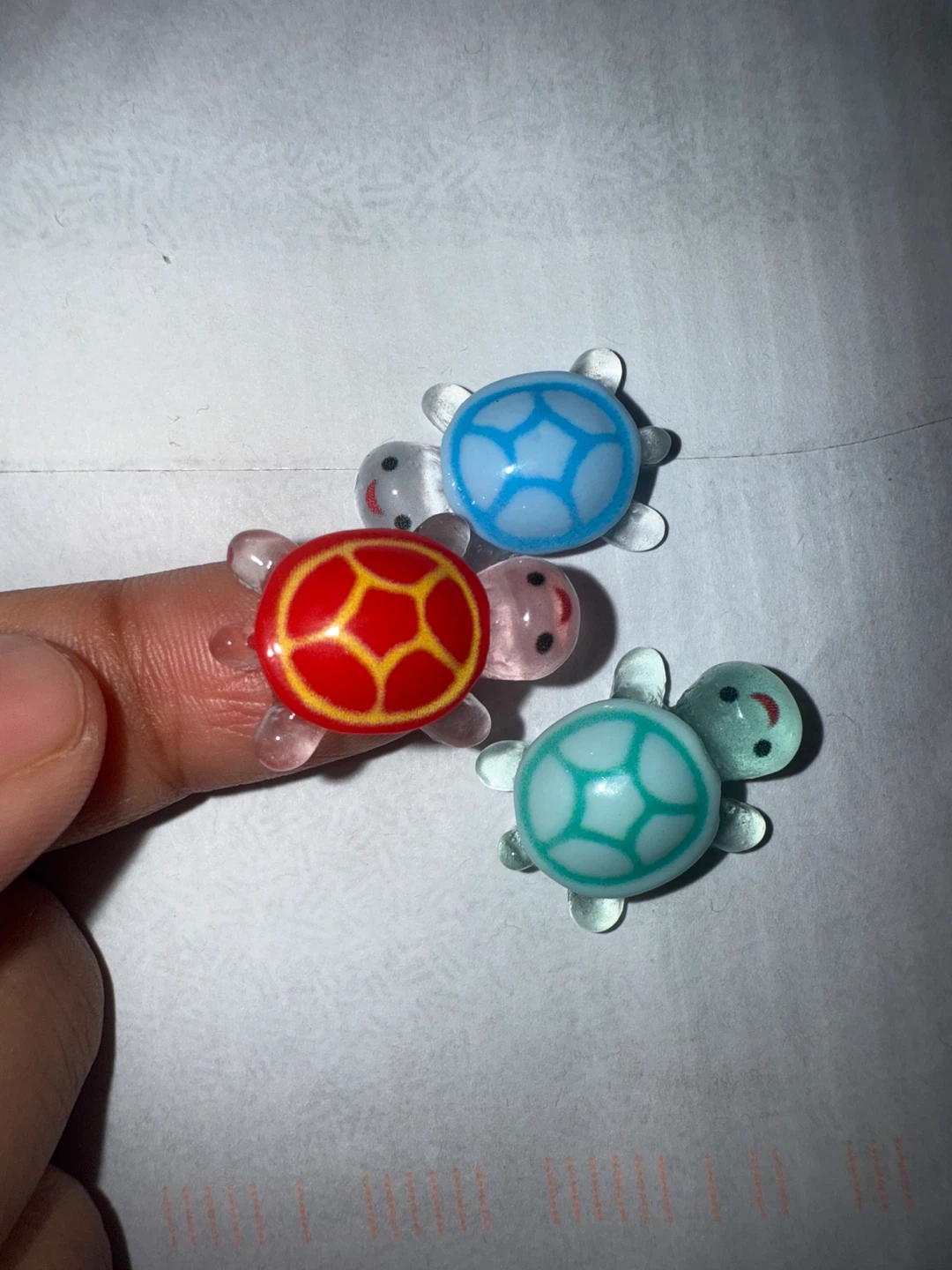 Cute Miniature Glass Turtle Figurines