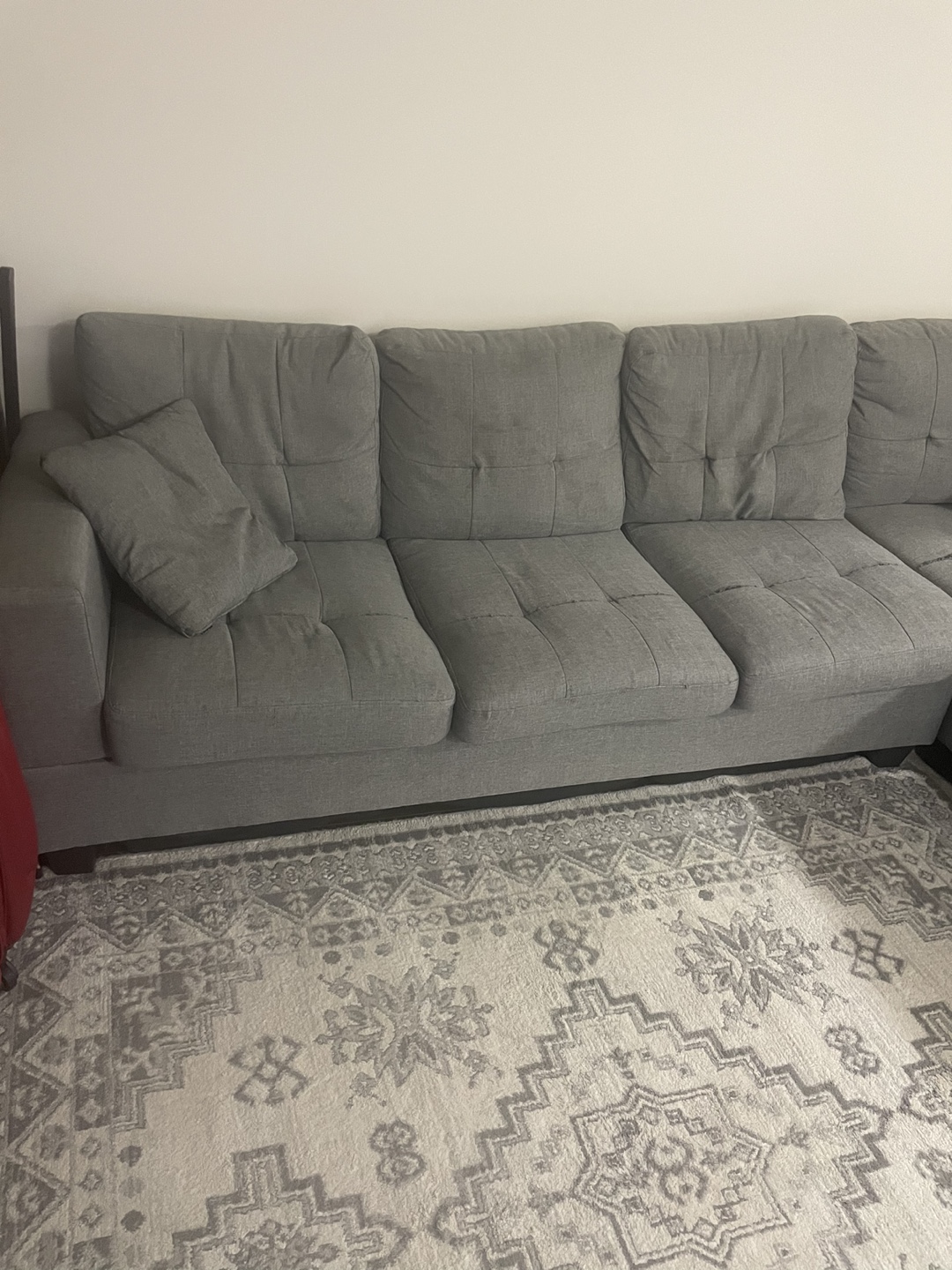 L shaped sofa 2 metre 2 parts - photo 2