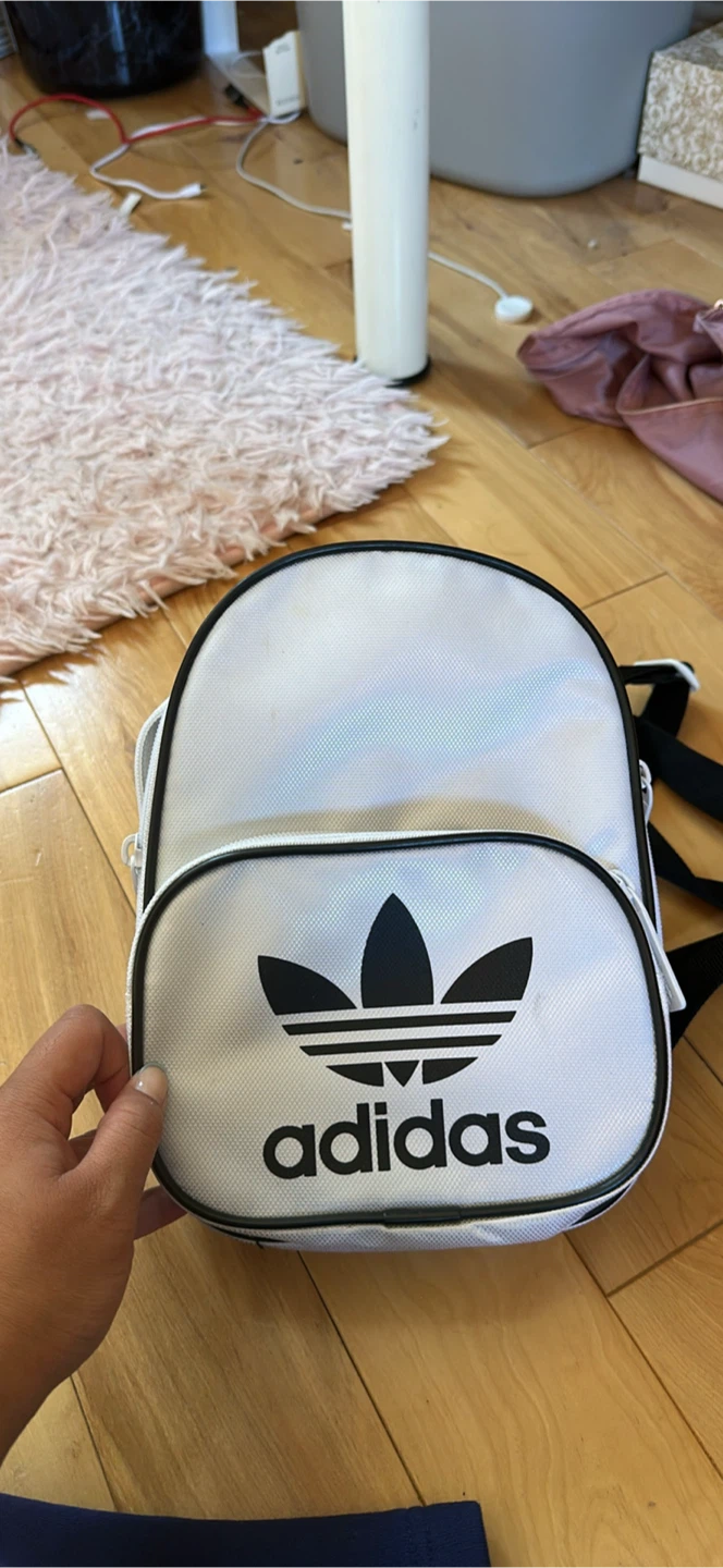 Adidas White Mini Backpack