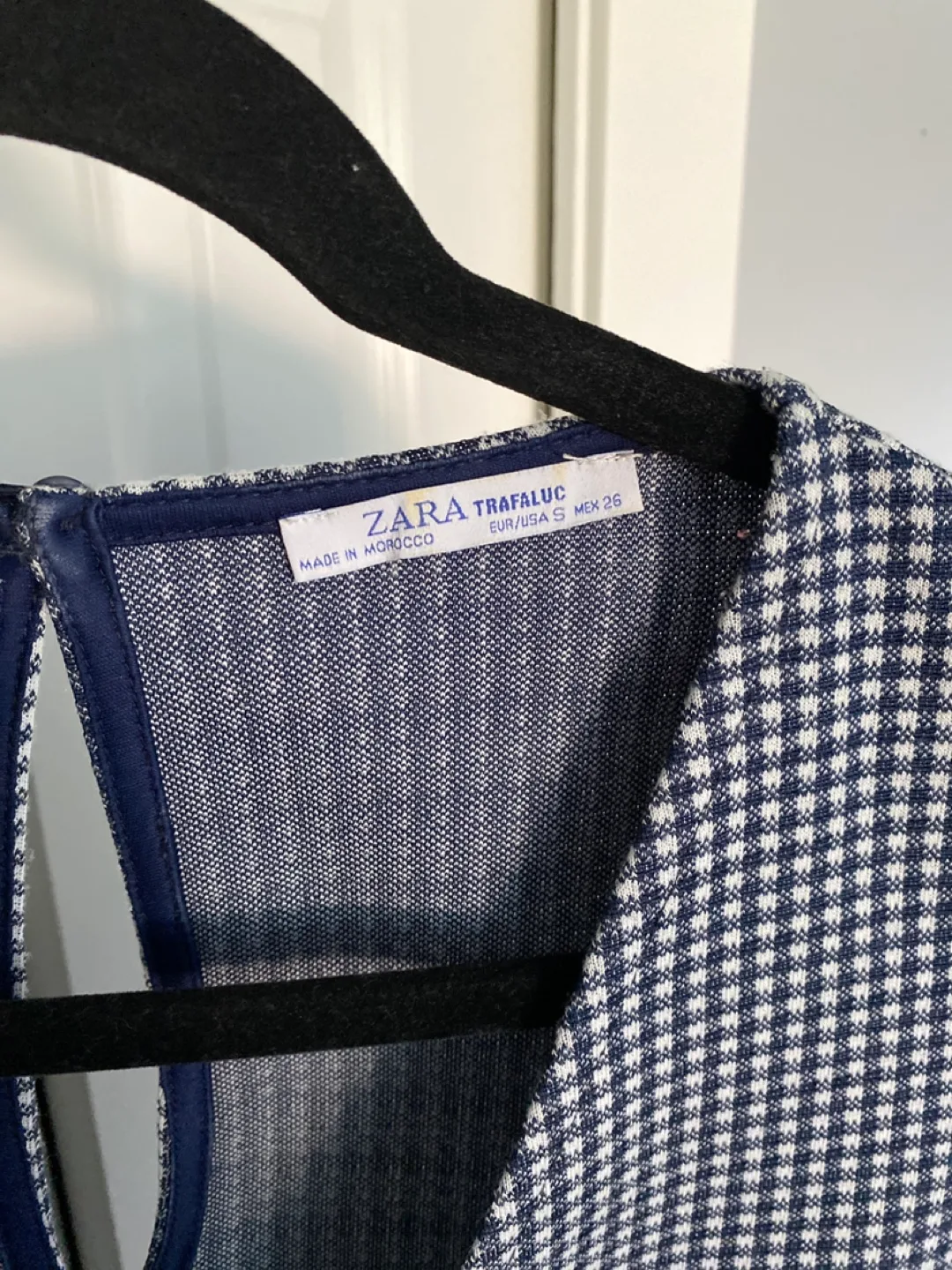 Zara Trafaluc Blue & White Romper - Size S image indicator(4)