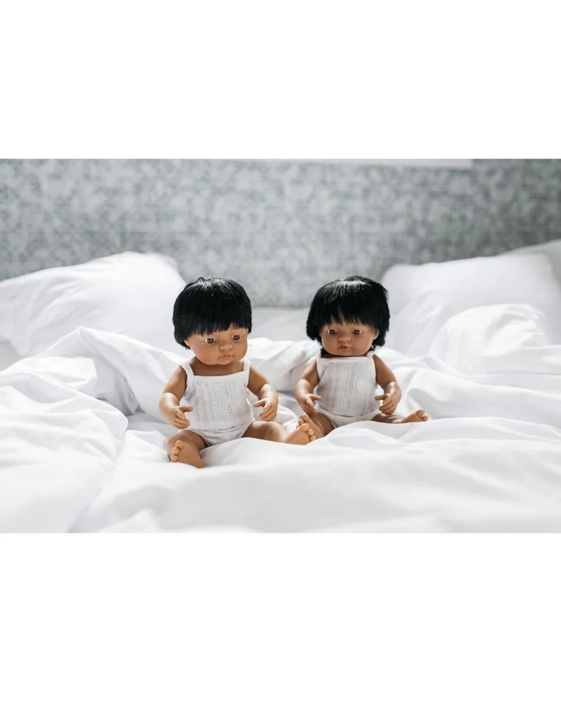 Miniland Soft Body Black Hair Baby Doll - 15" image indicator(5)