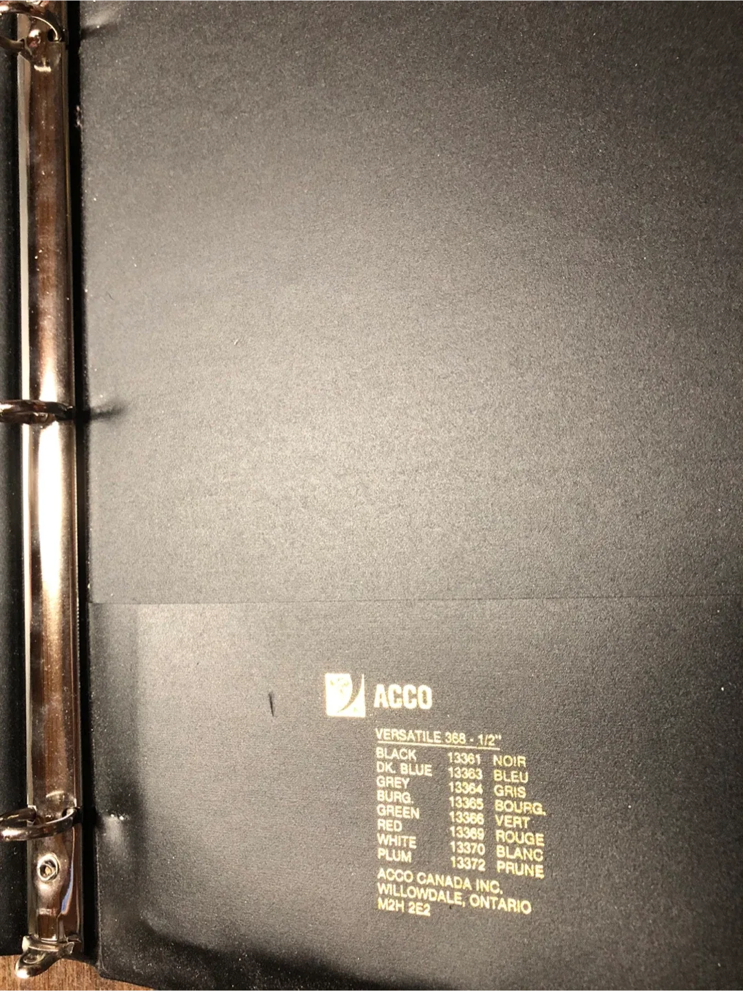 🆓ACCO Versatile 368-1/2" Black Binder image indicator(2)