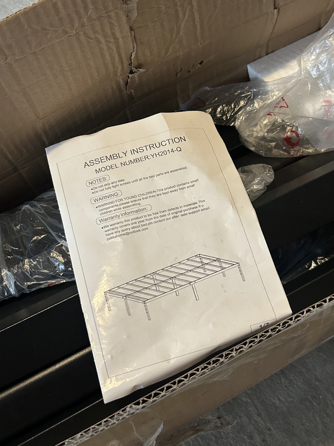 14” Heavy duty slat bed frame - photo 2