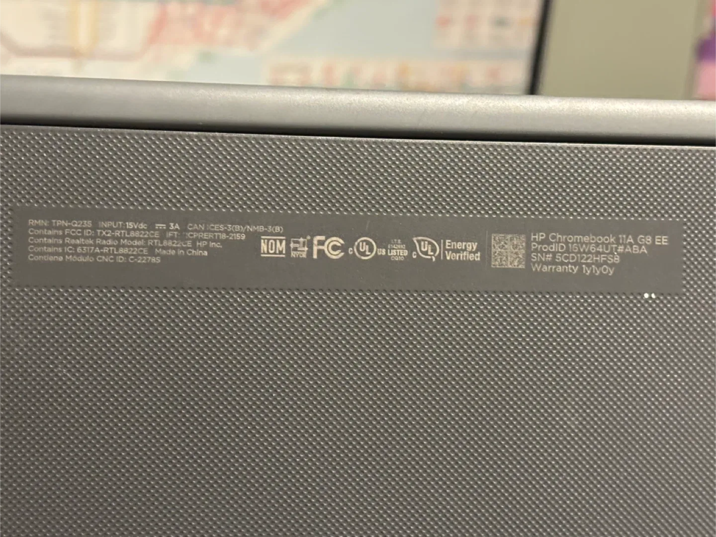 HP Chromebook 11A G8 EE image indicator(4)