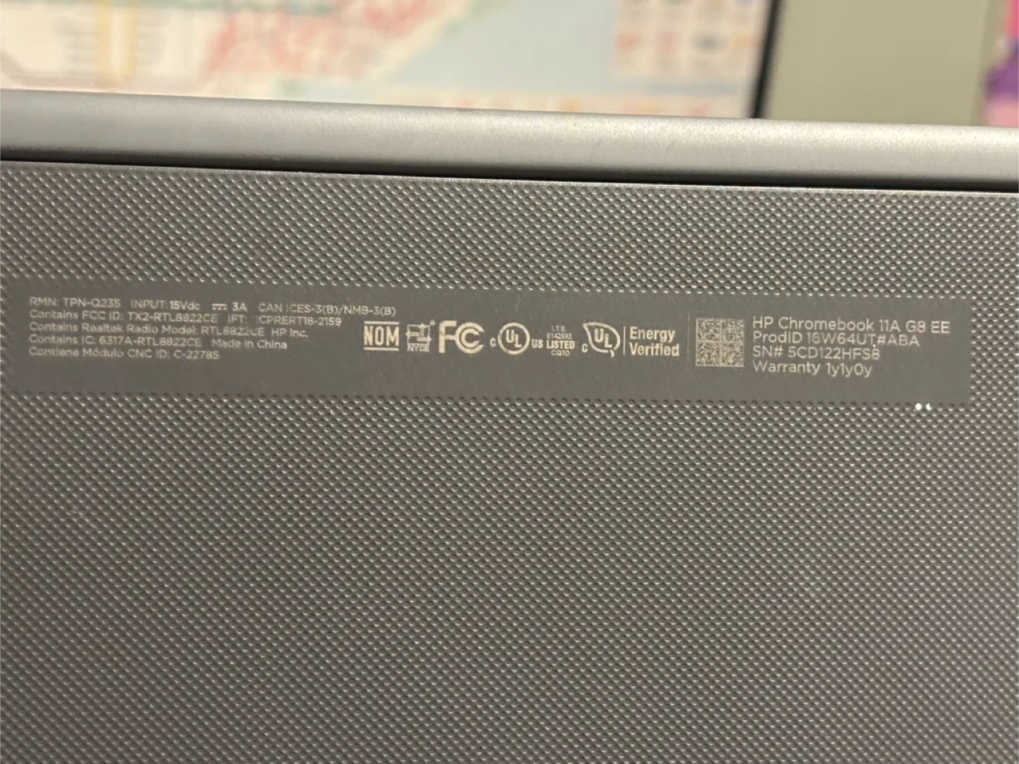 HP Chromebook 11A G8 EE image indicator(3)