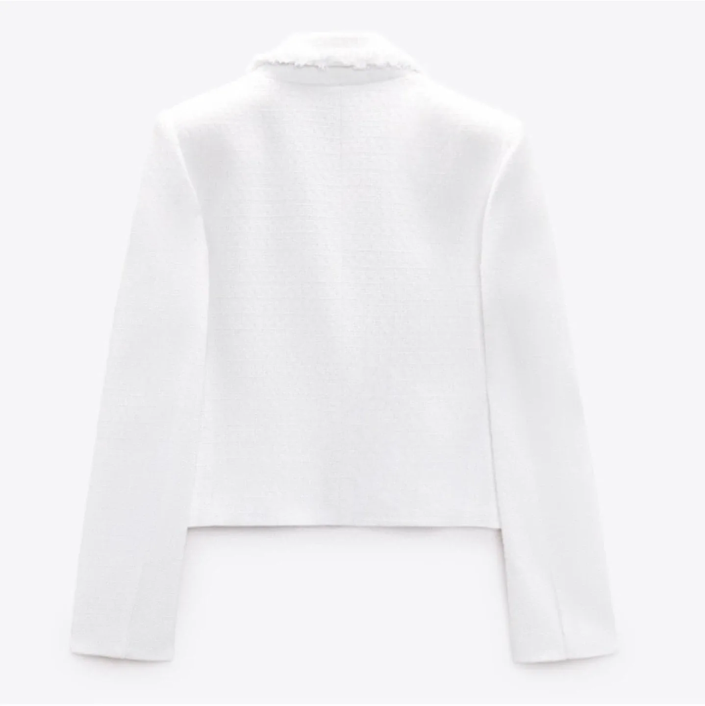 Zara cropped tweed jacket M image indicator(2)