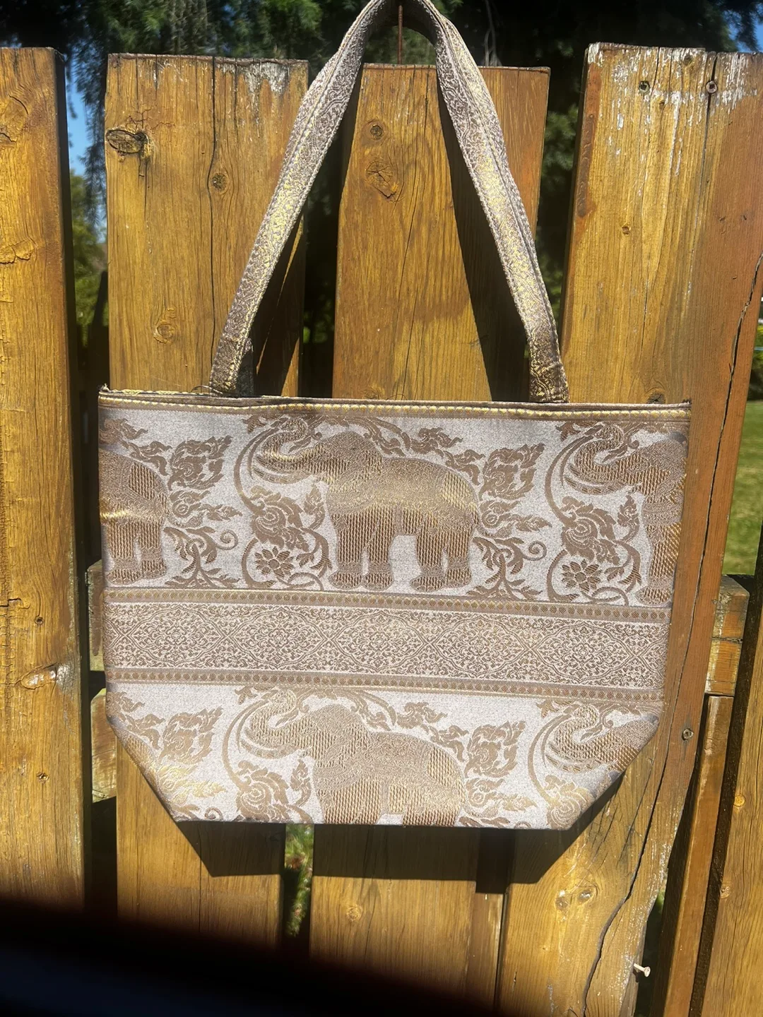 Elephant Print Tote Bag thumbnail