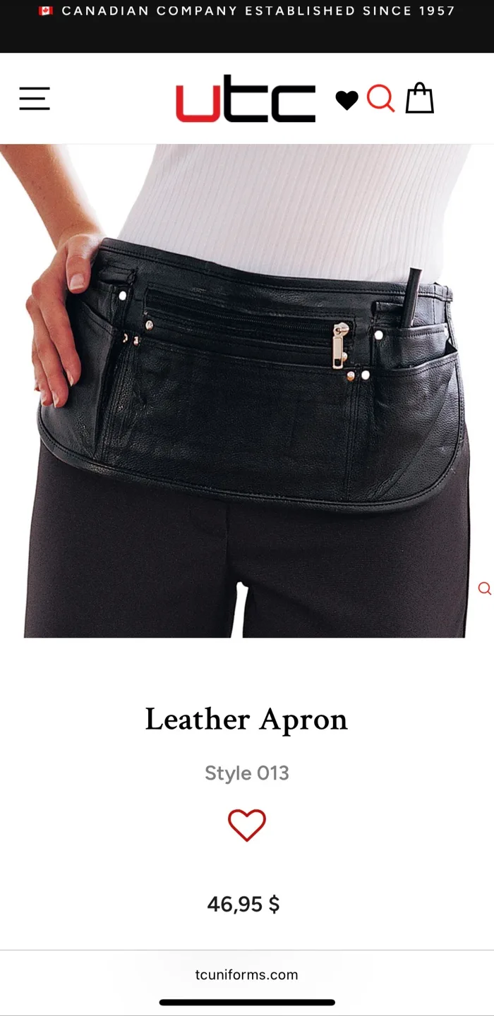 UTC Leather Apron - Style 013 thumbnail