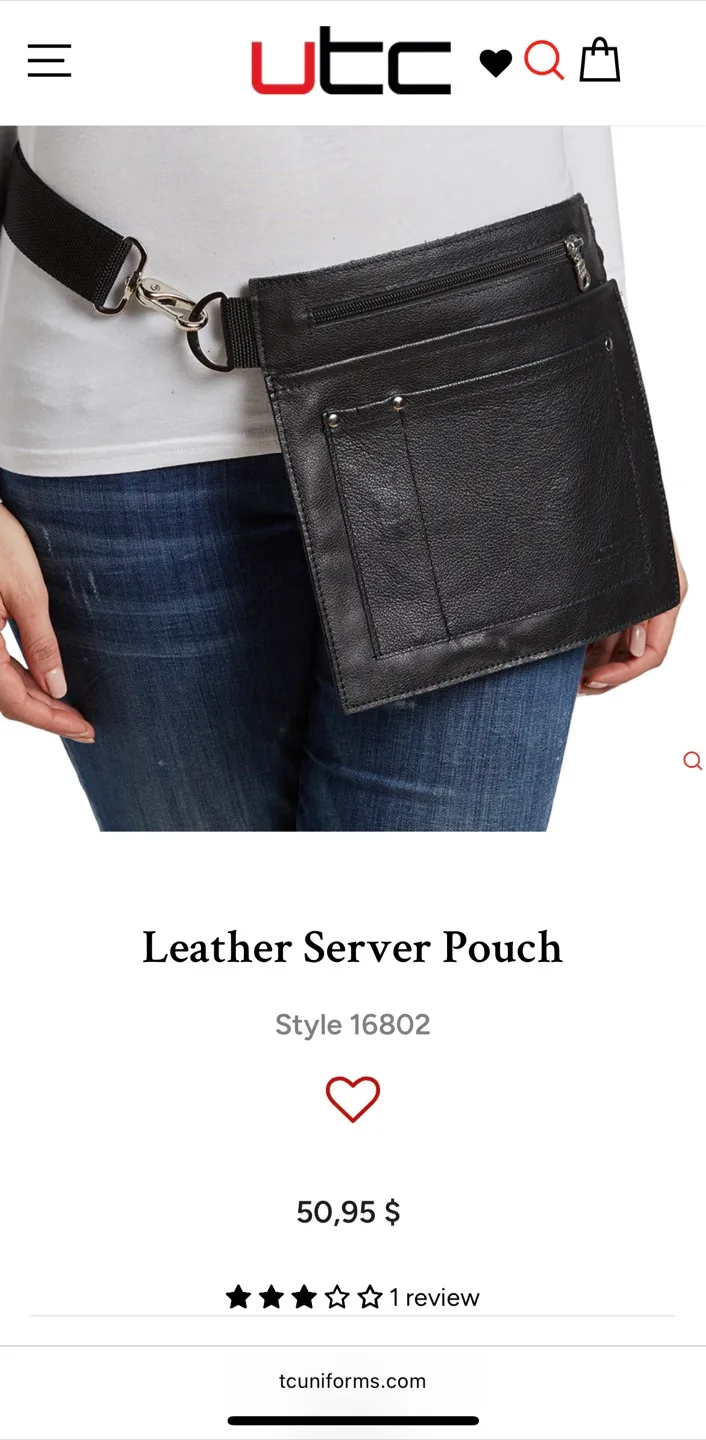 Leather Server Pouch Style 16802 thumbnail