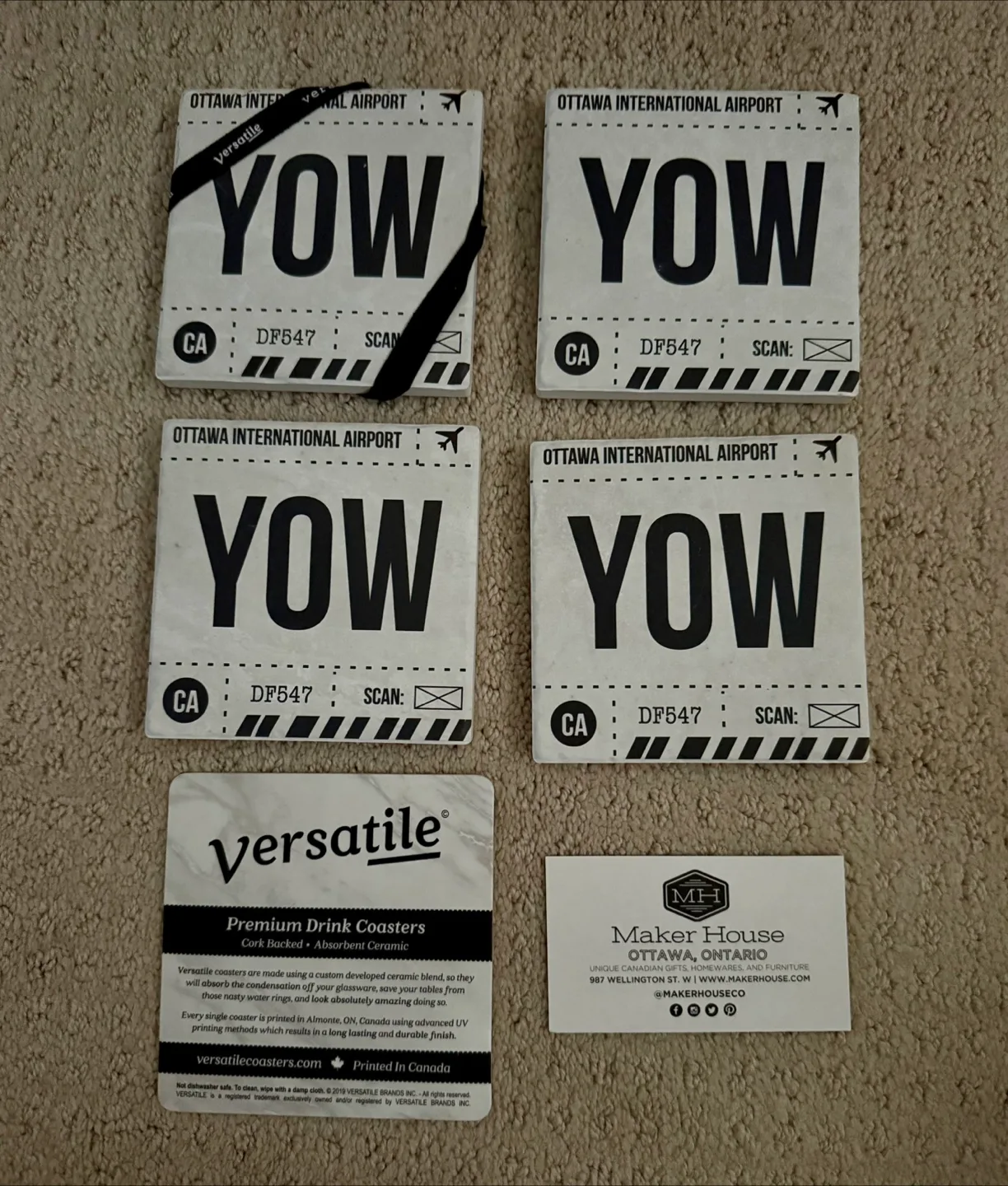 Ottawa Airport Coasters (4) thumbnail