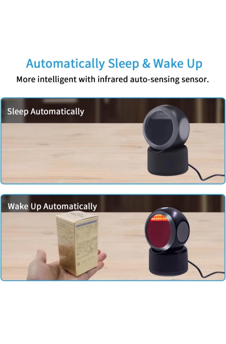 Desktop Barcode Scanner - Plug & Play image indicator(7)
