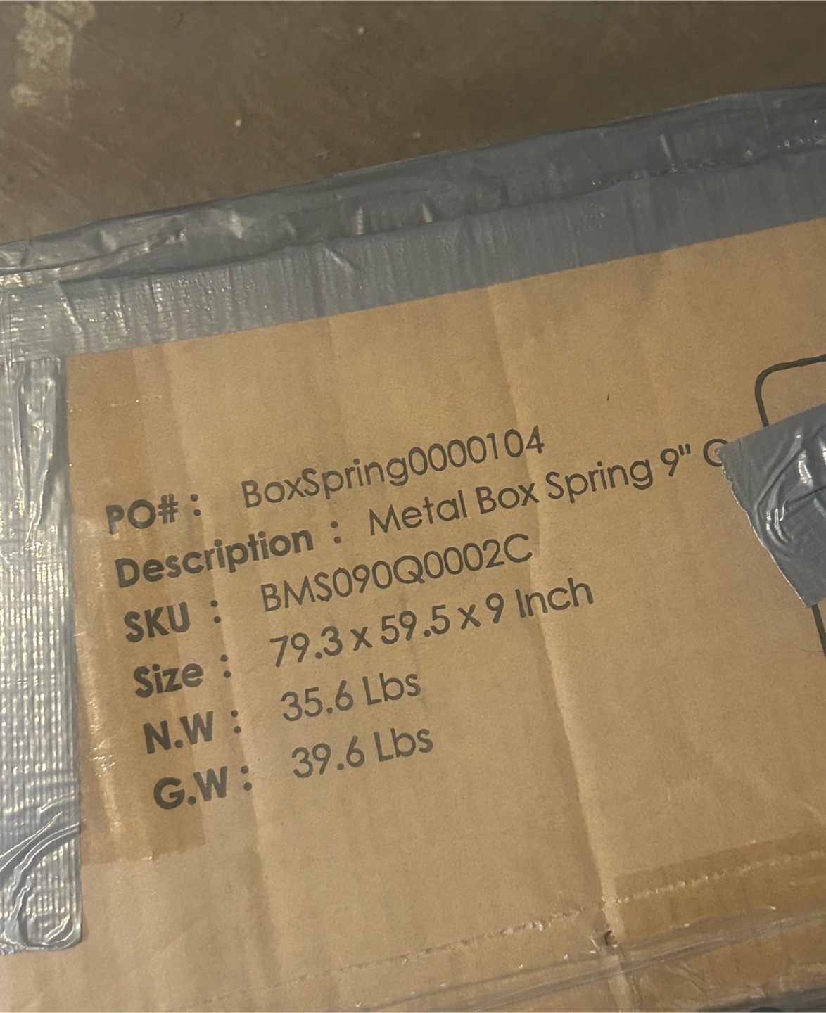 Metal Box Spring 9" Queen Size - photo 3