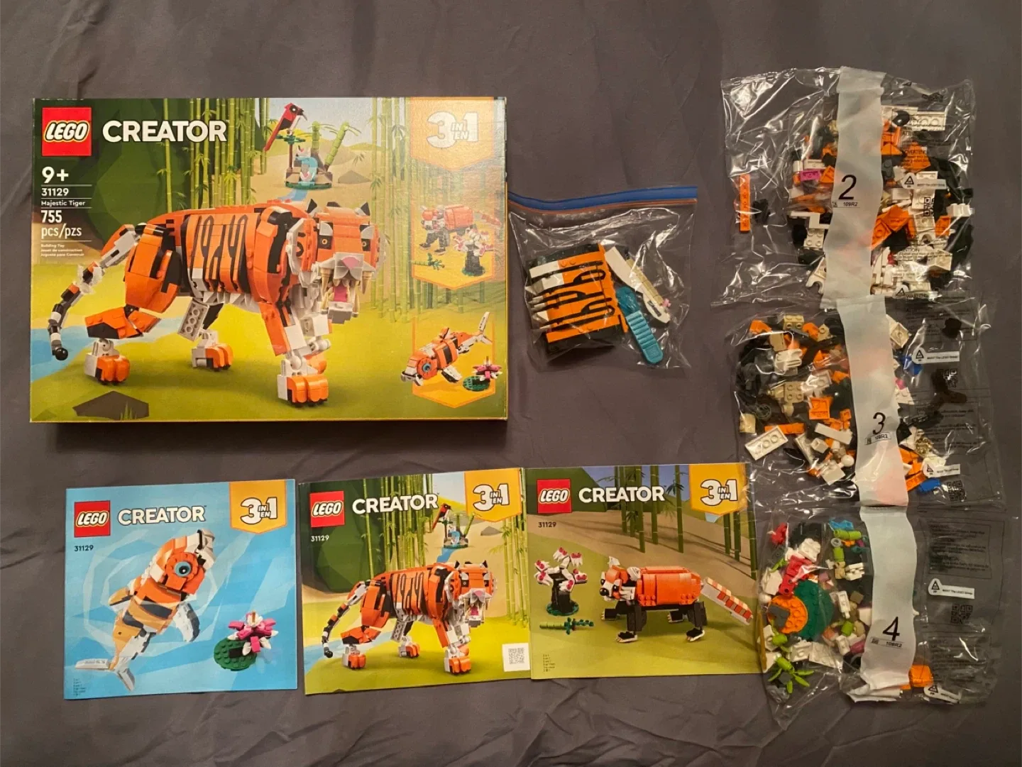 LEGO Creator 3in1 Majestic Tiger Set 31129 - New image indicator(2)