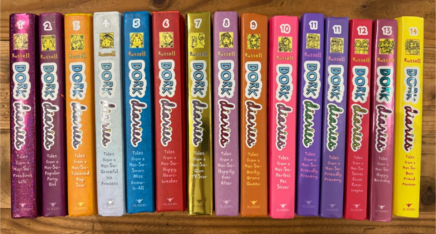 Dork Diaries Books 1-14, Rachel Renee Russell- barely touched