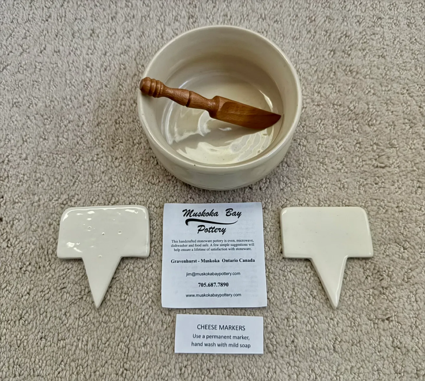 Muskoka Bay Pottery Cheese Marker Set thumbnail