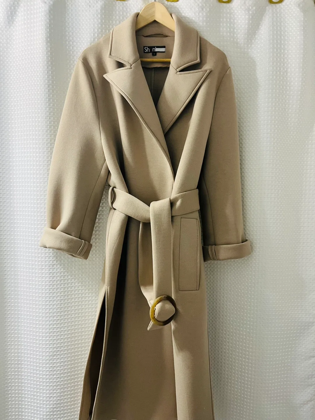 Shani Beige Fall Coat thumbnail