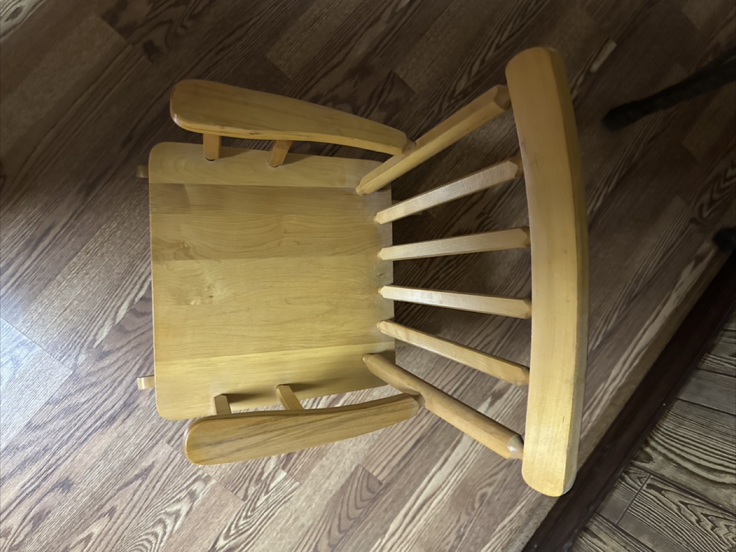 1960s Wooden Rocking Chair for Kids - photo 3