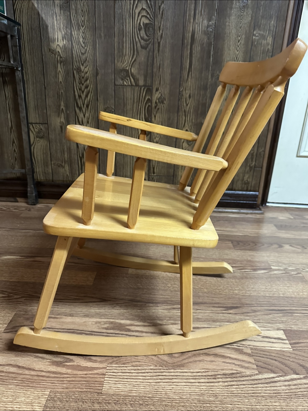 1960s Wooden Rocking Chair for Kids - photo 5