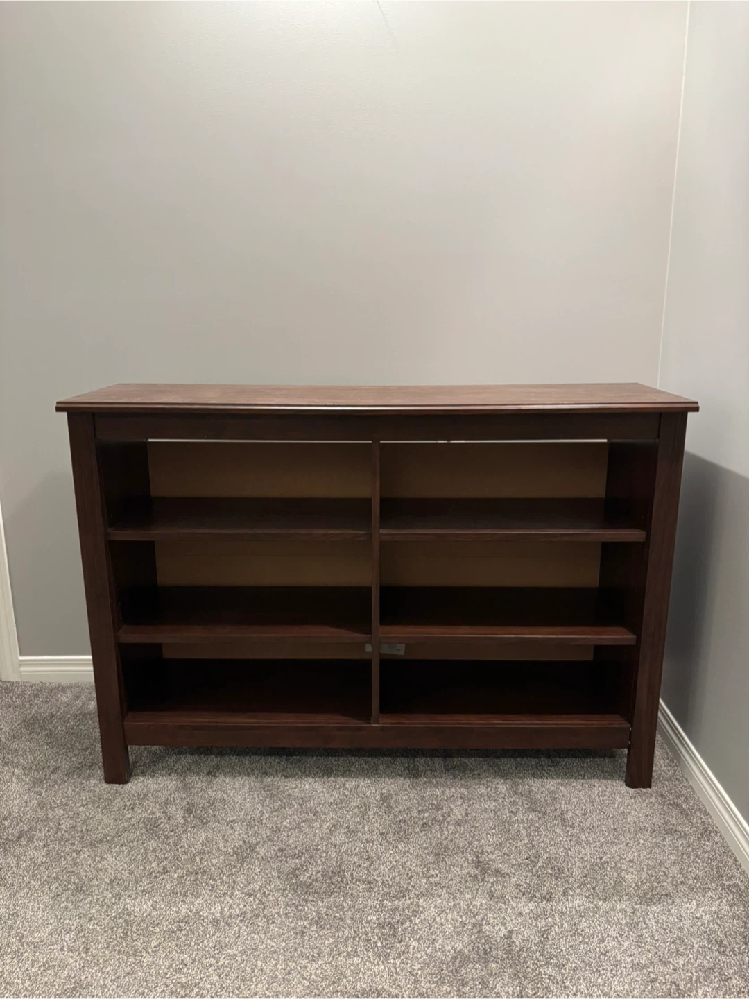 Stylish dark wooden bookshelf/TV stand perfect condition