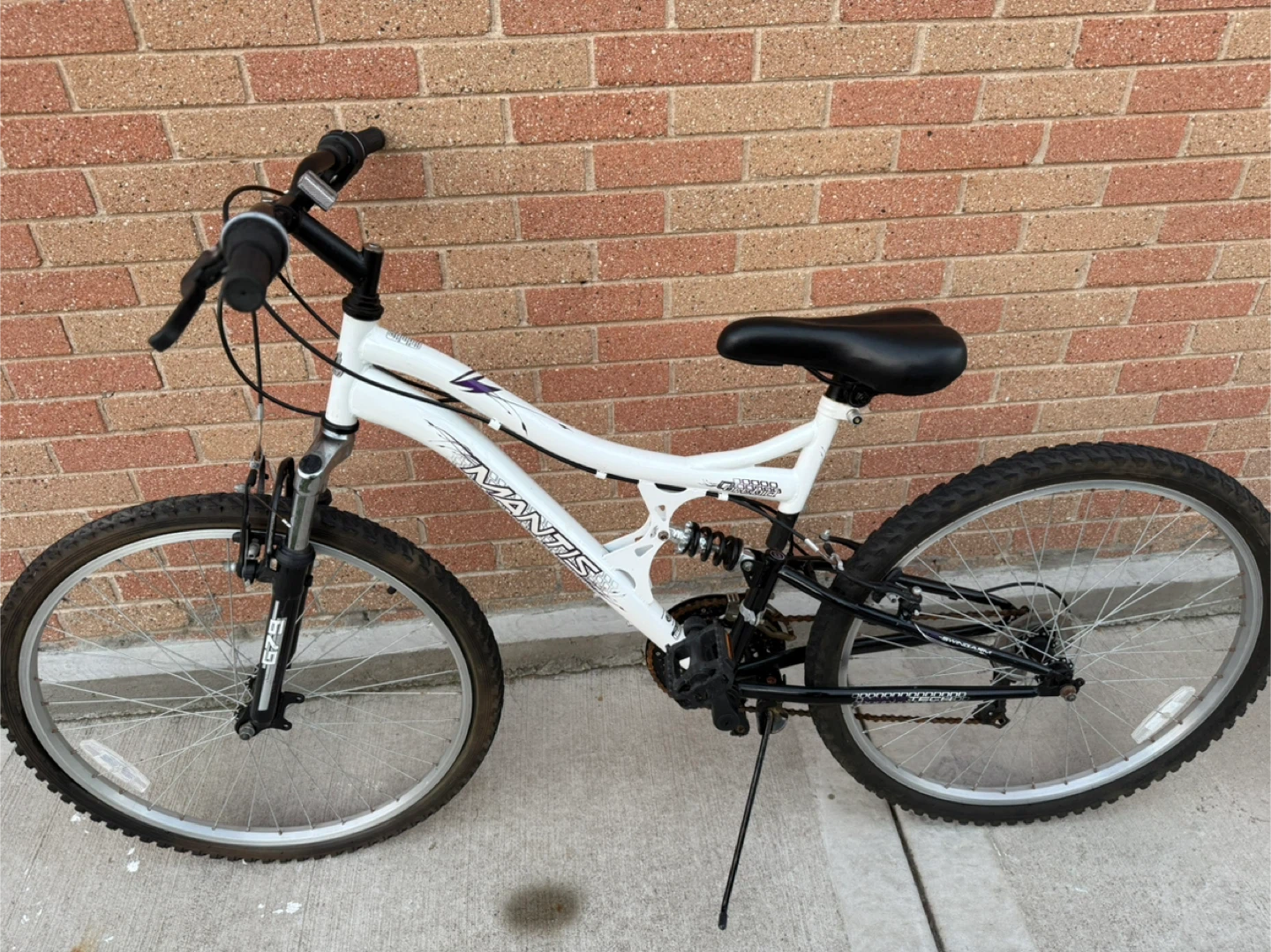 Mantis Full Suspension Mountain Bike - White