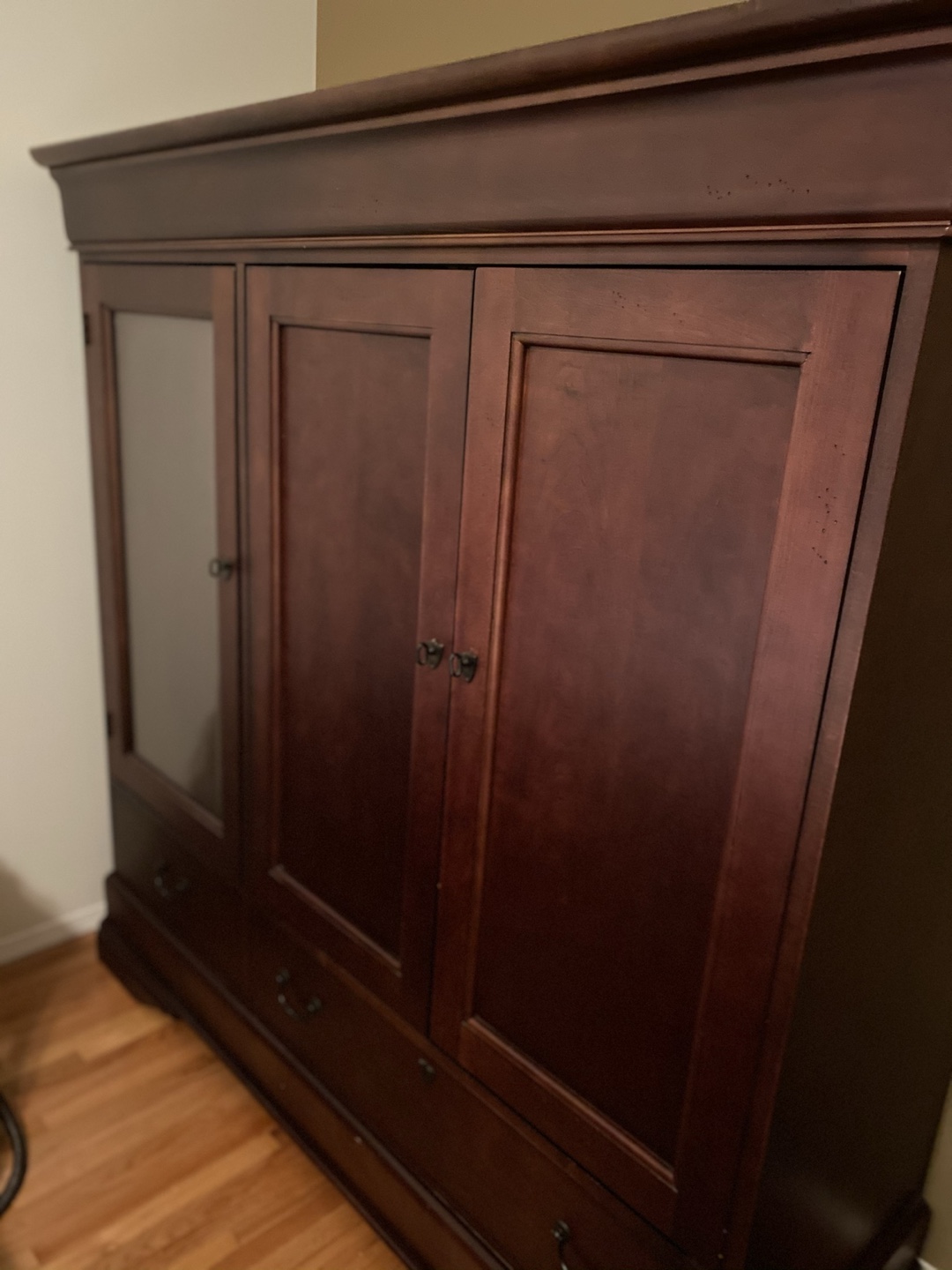 Wooden Armoire Wardrobe - Brown