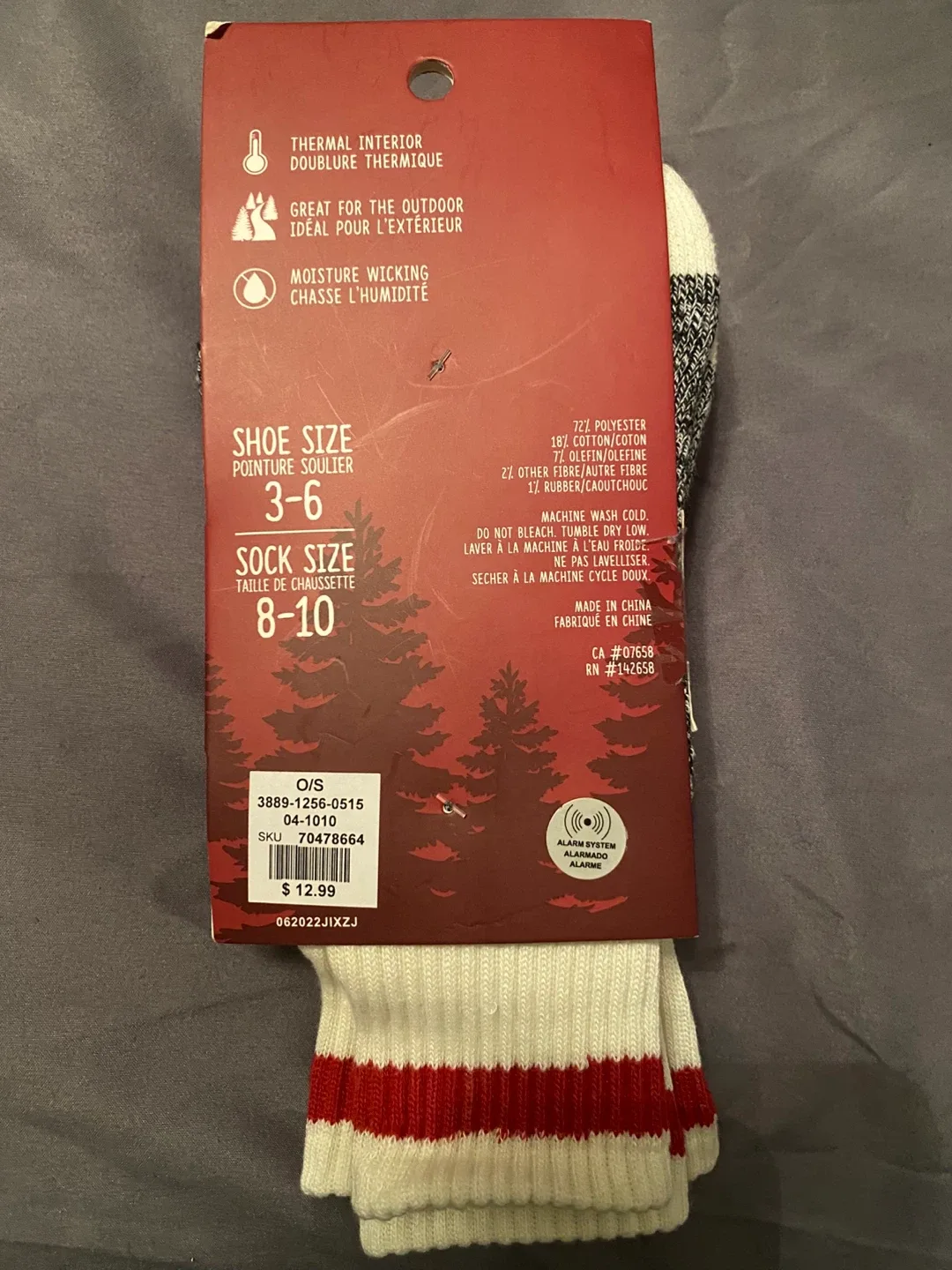 Fammy Jammies Youth Thermal Boot Socks, Size 8-10 image indicator(2)