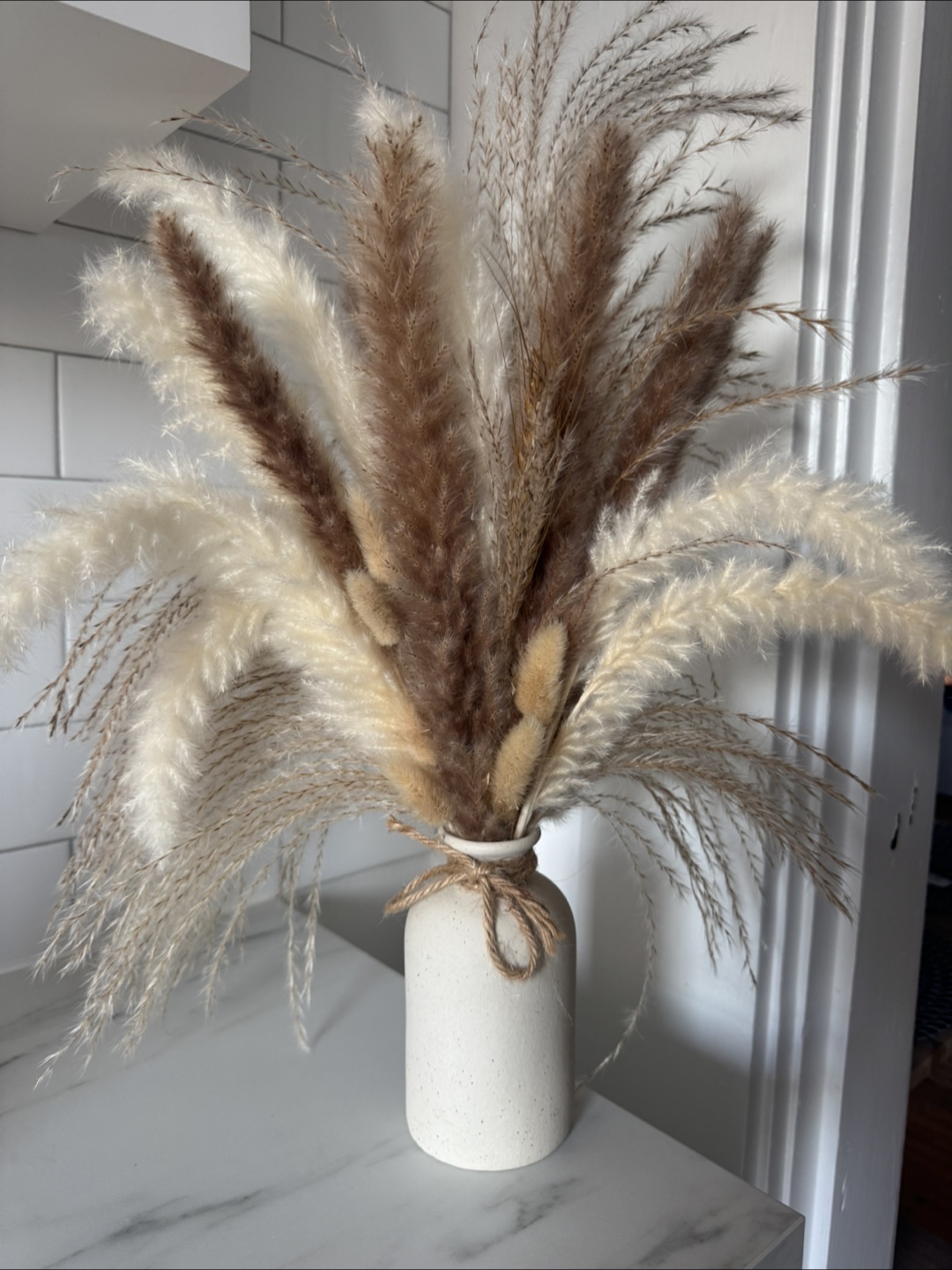 Pampas Grass Arrangement in Vase 6”