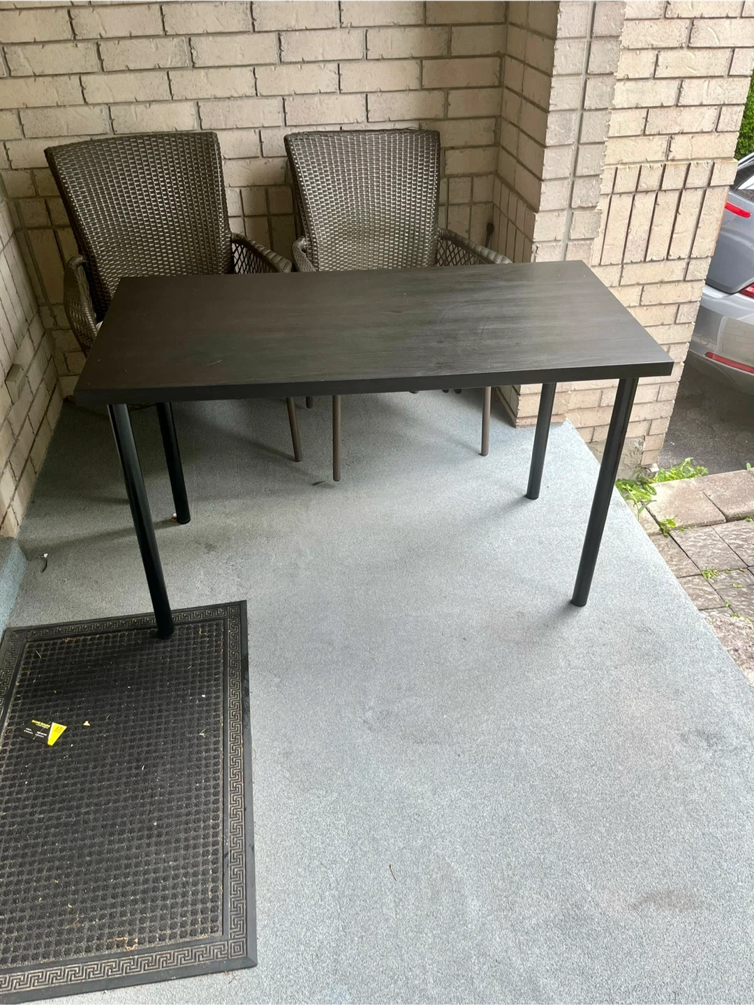 Black Rectangular Table