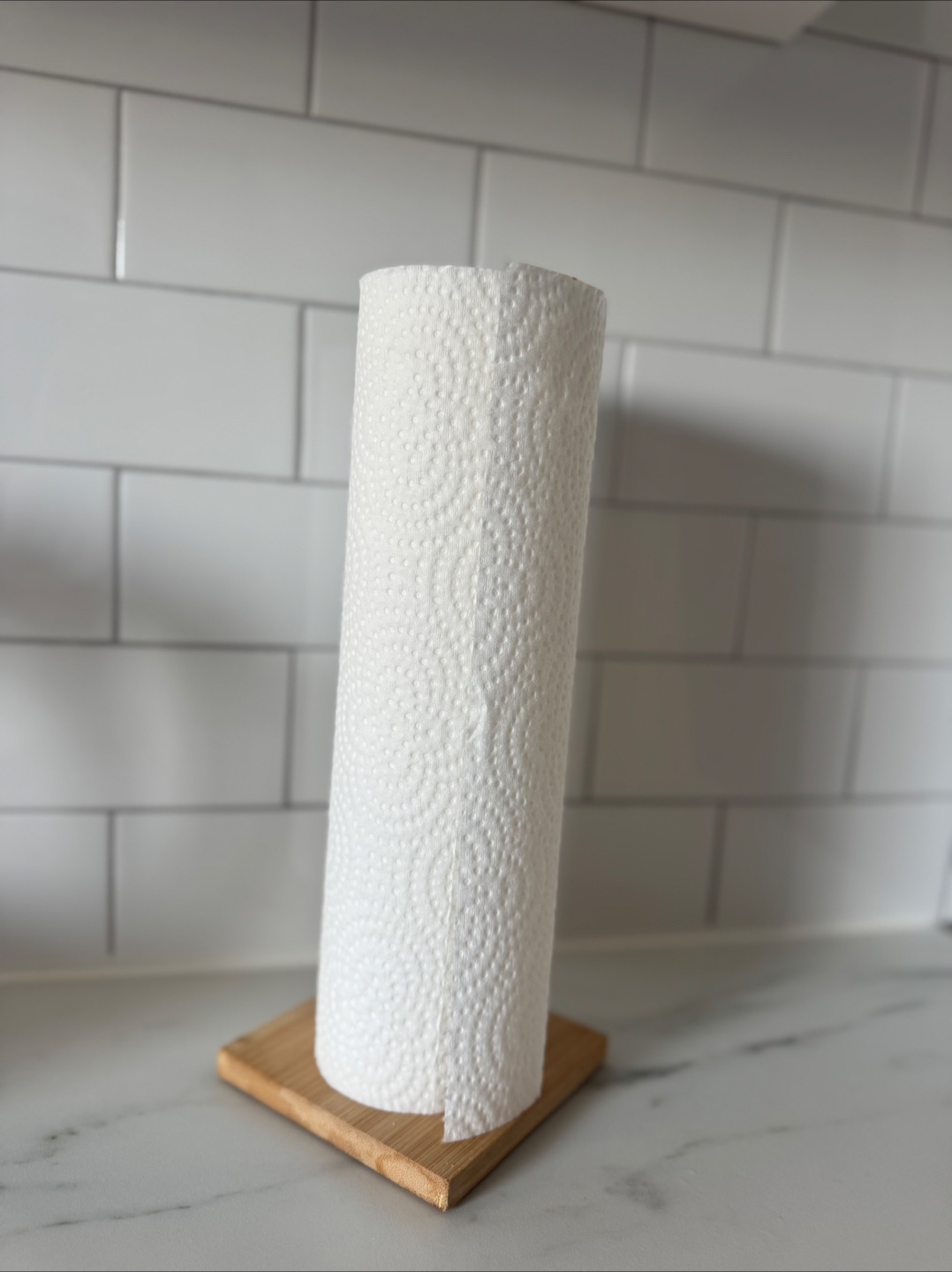 Bamboo Paper Towel Holder 28cmx12cm