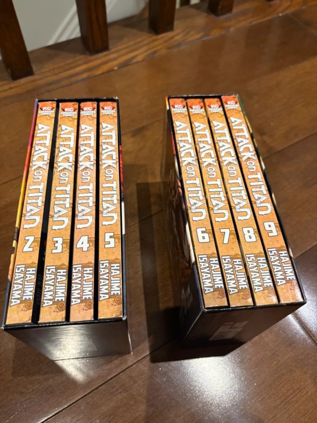 Attack on Titan two manga box sets (Volumes 2-9) thumbnail