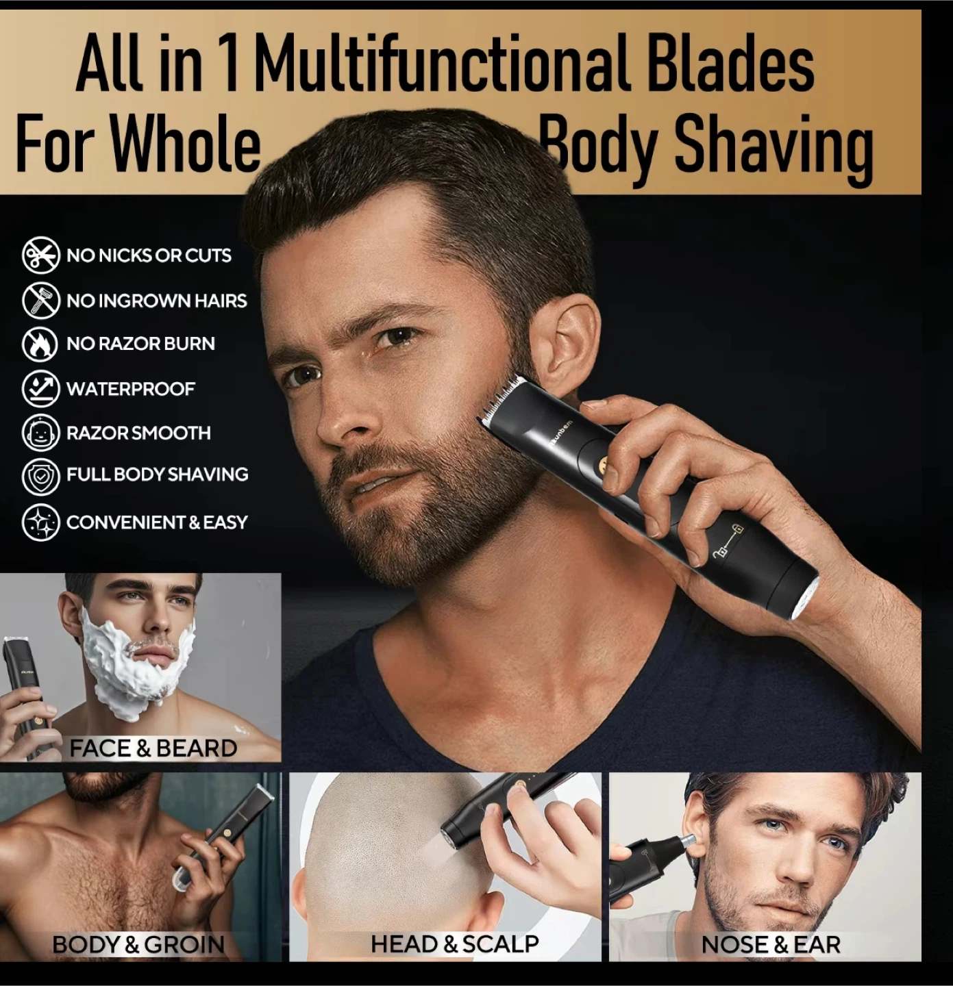 Akunbem Electric Trimmer for Groin & Body Hair - photo 2