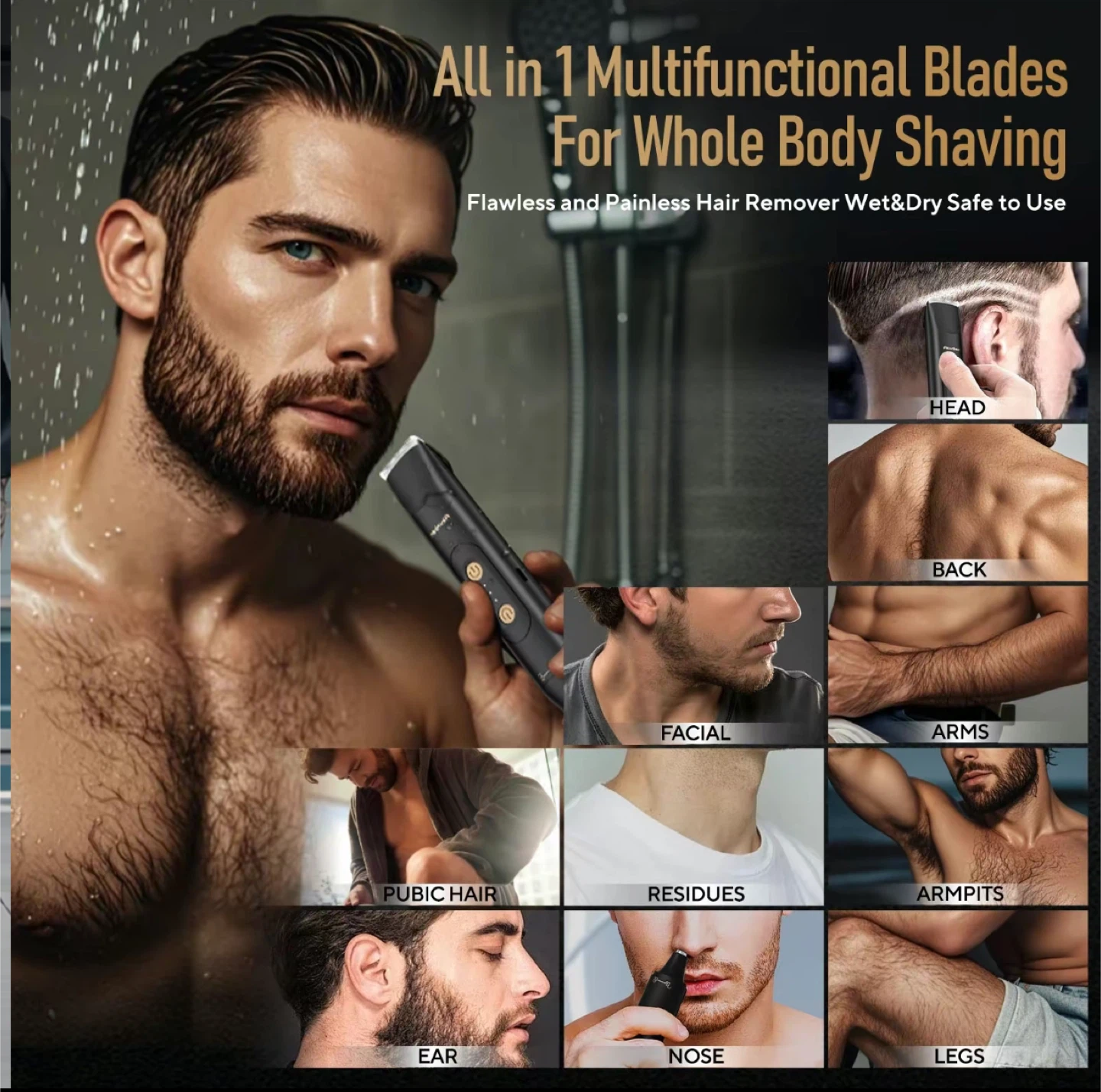 Akunbem Electric Trimmer for Groin & Body Hair - photo 4
