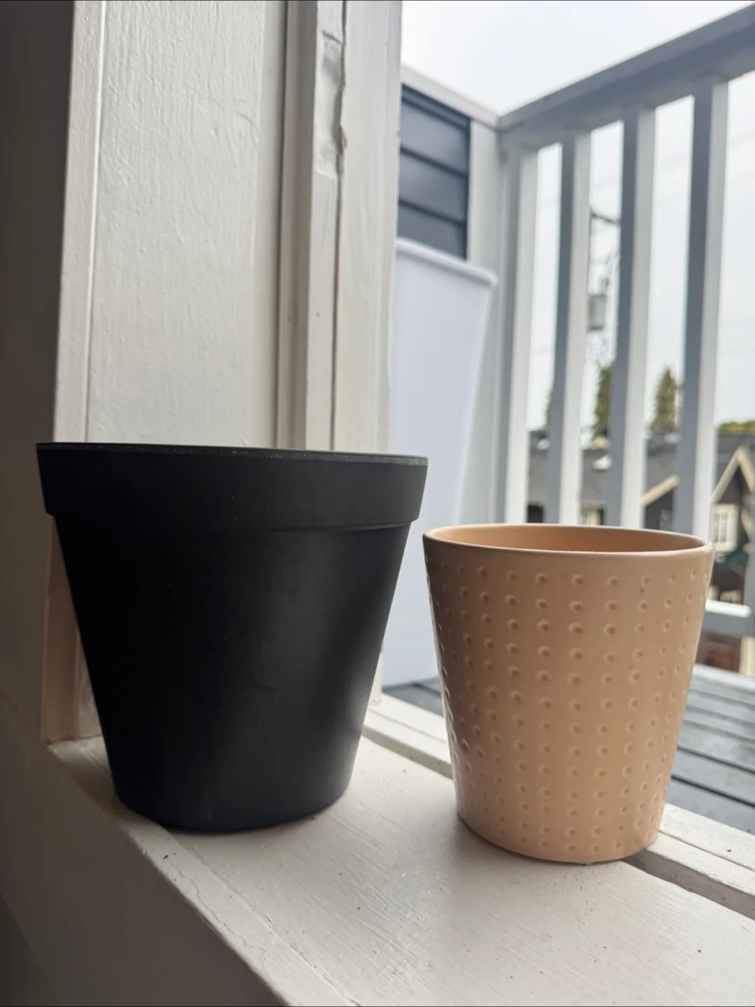 Two Cute Flower Pots - $5 each thumbnail