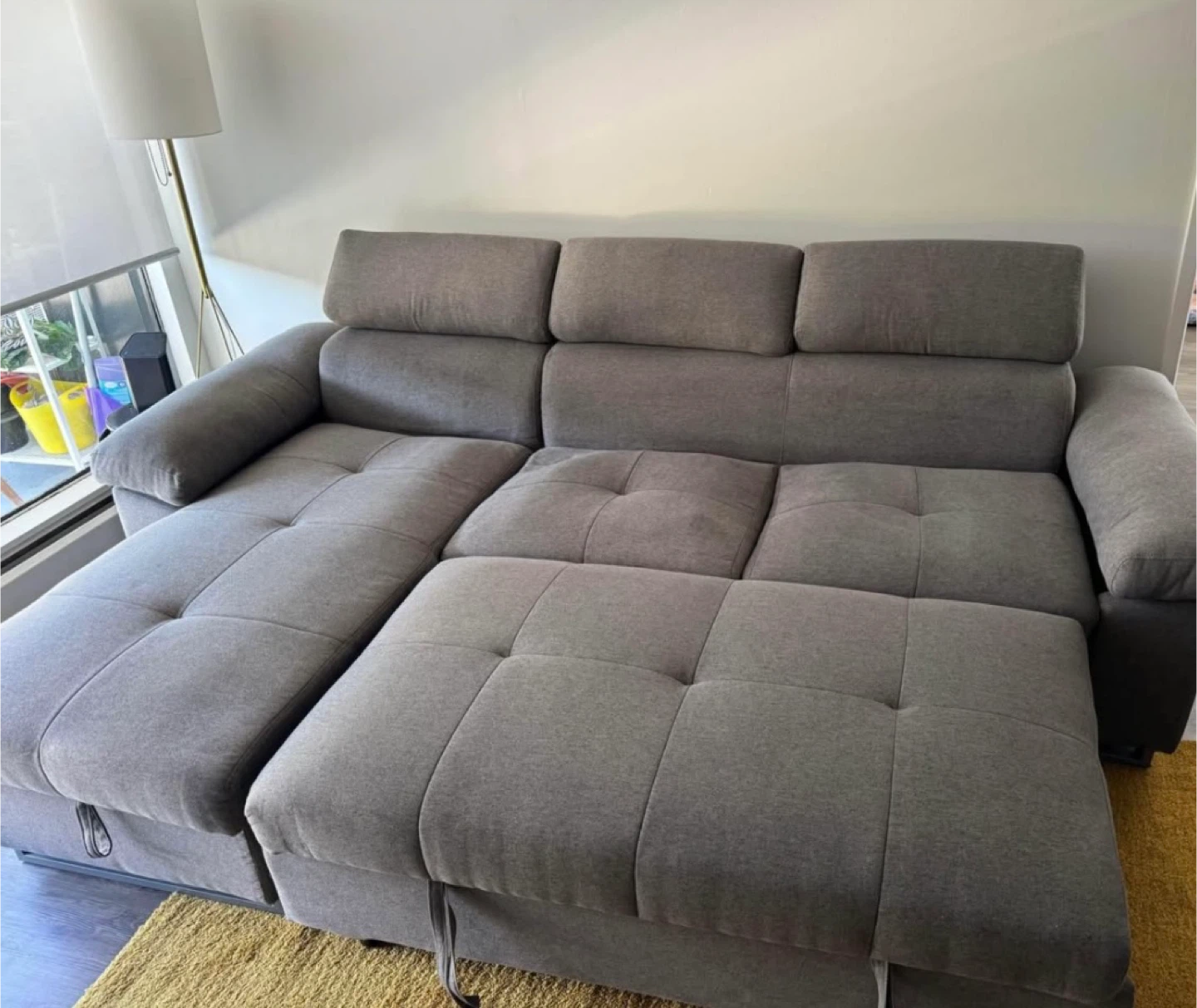 Grey Sectional Sofa bed - photo 2