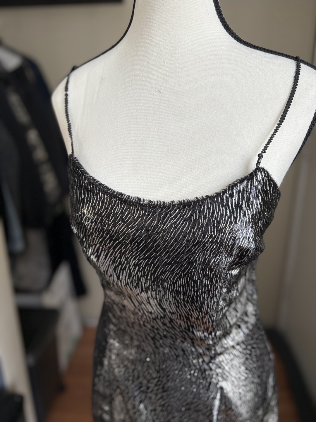Sparkly Silver & Black Dress - photo 3